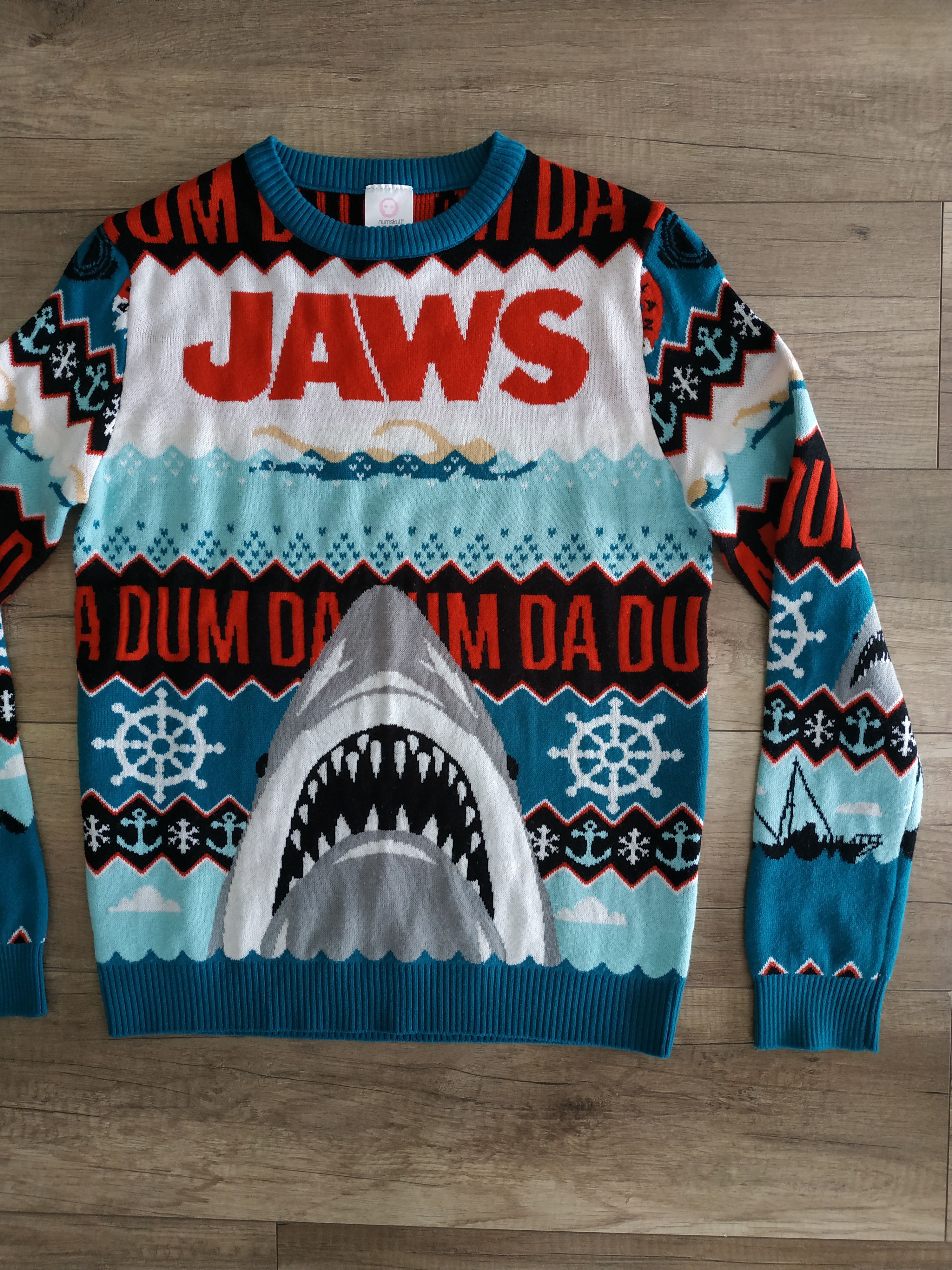 Universal Studios Numskull JAWS Universal Studios Men Sweater/Pullover, SMALL Size US S / EU 44-46 / 1 - 4 Thumbnail