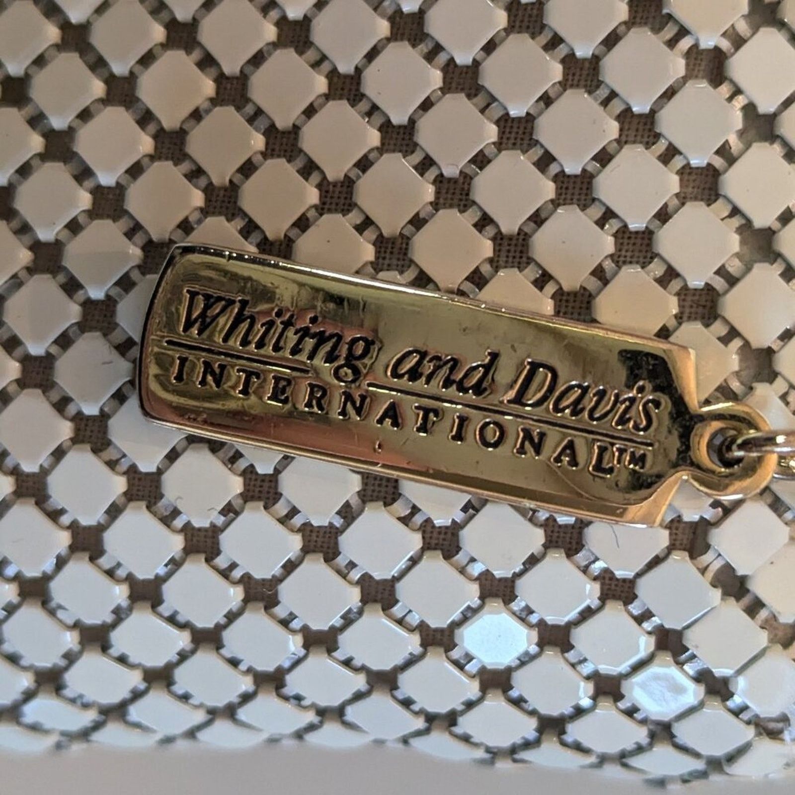 Vintage Whiting and Davis Vintage White Metal Mesh Crossbody Bag Size ONE SIZE - 6 Thumbnail