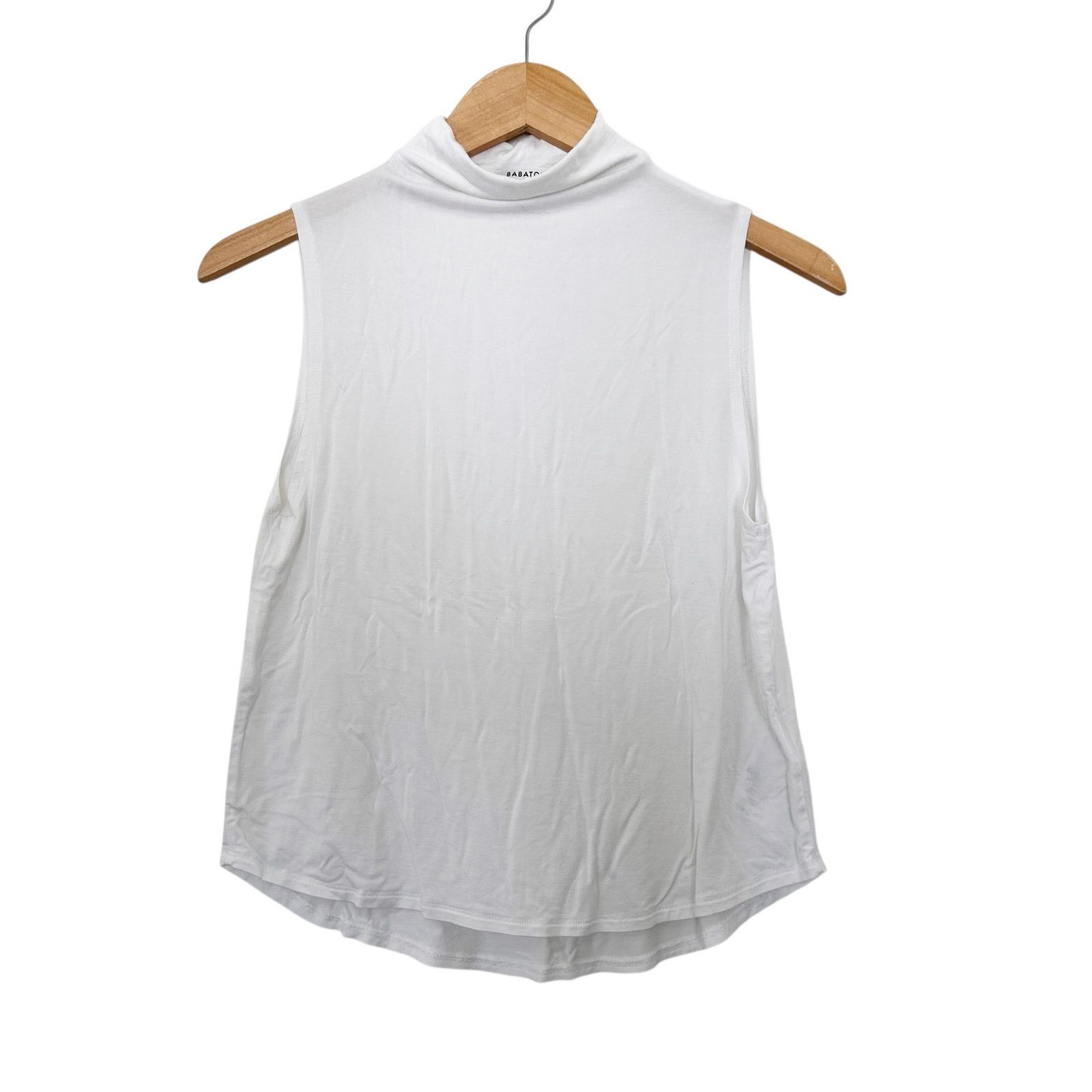 Other Babaton White Mock Neck Tank Top Sz XS Size XS / US 0-2 / IT 36-38 - 1 Thumbnail