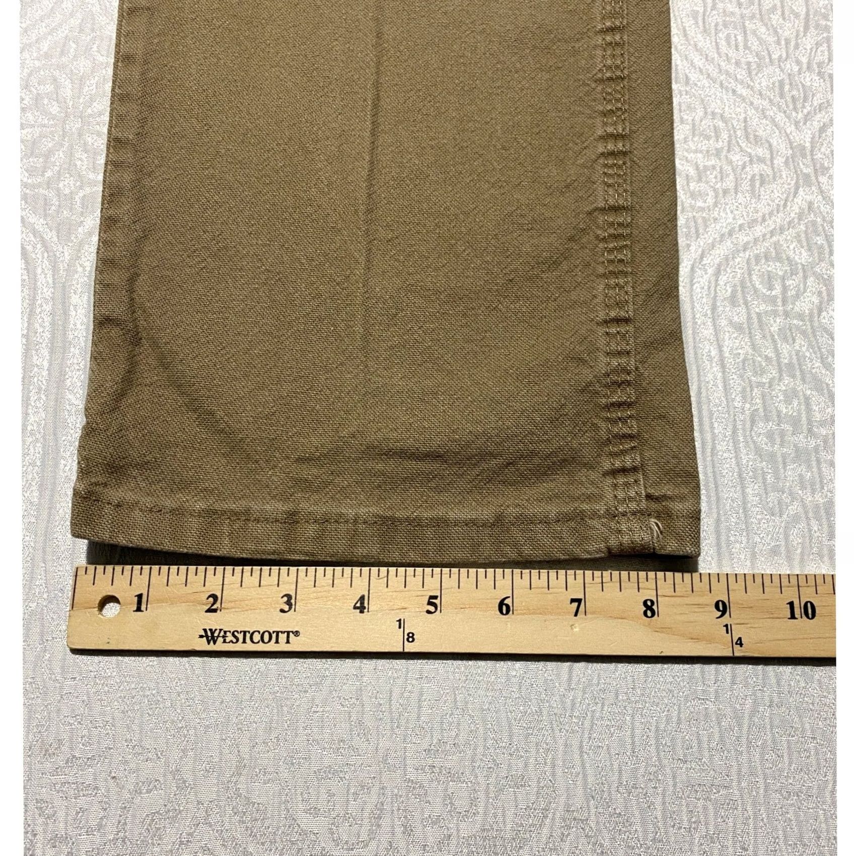 Wrangler Wrangler Mens 36x30 Khaki Carpenter Pants 1094LXWCK Relaxed Fit Tan Workwear Pants Mens Khaki Tan 1094LXWCK Construction Workwear Size US 36 / EU 52 - 6 Thumbnail
