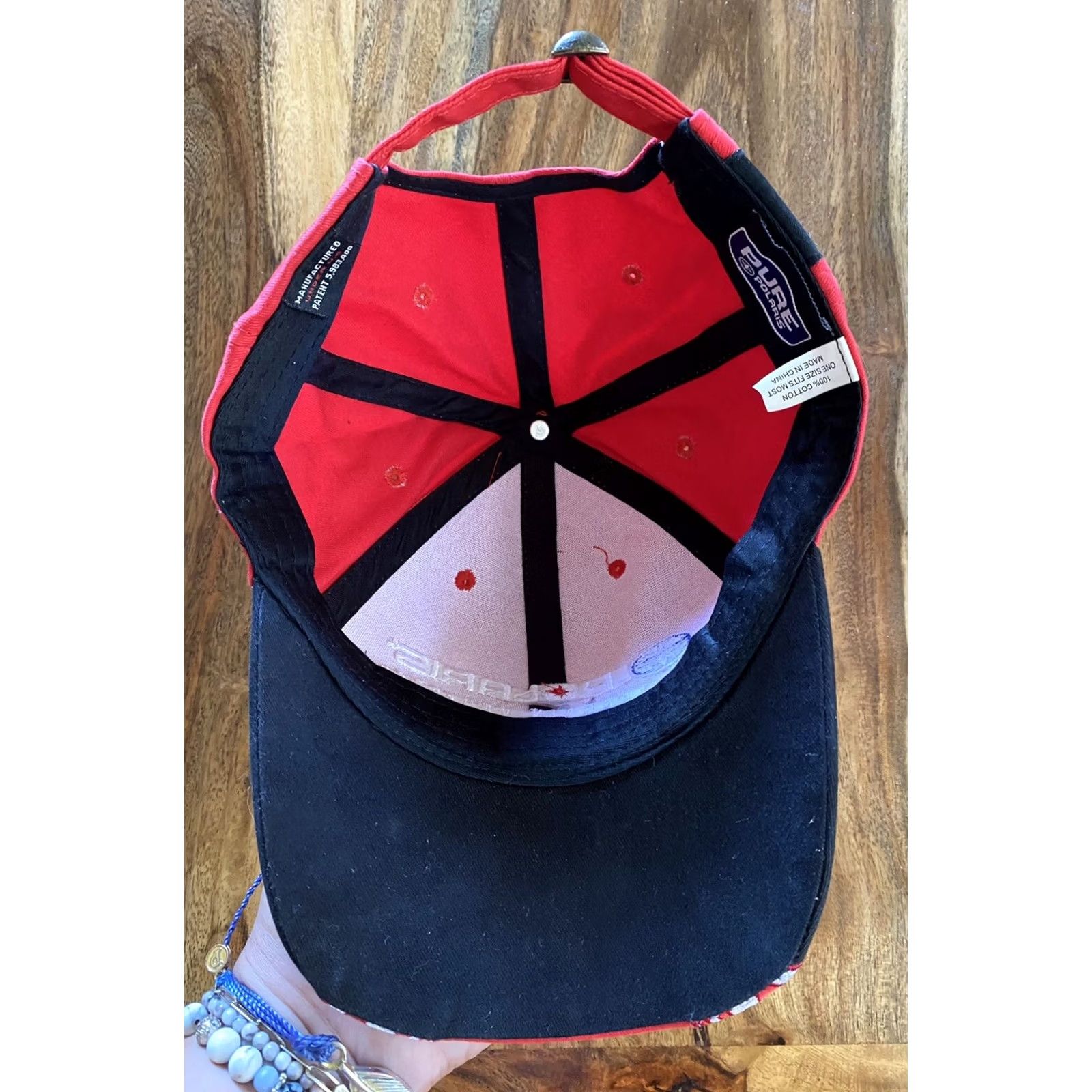 Vintage Polaris All Terrain Vehicles Hat Adjustable Red OSFA | Polaris Hat | Men | Baseball Cap | One Size Size ONE SIZE - 6 Thumbnail
