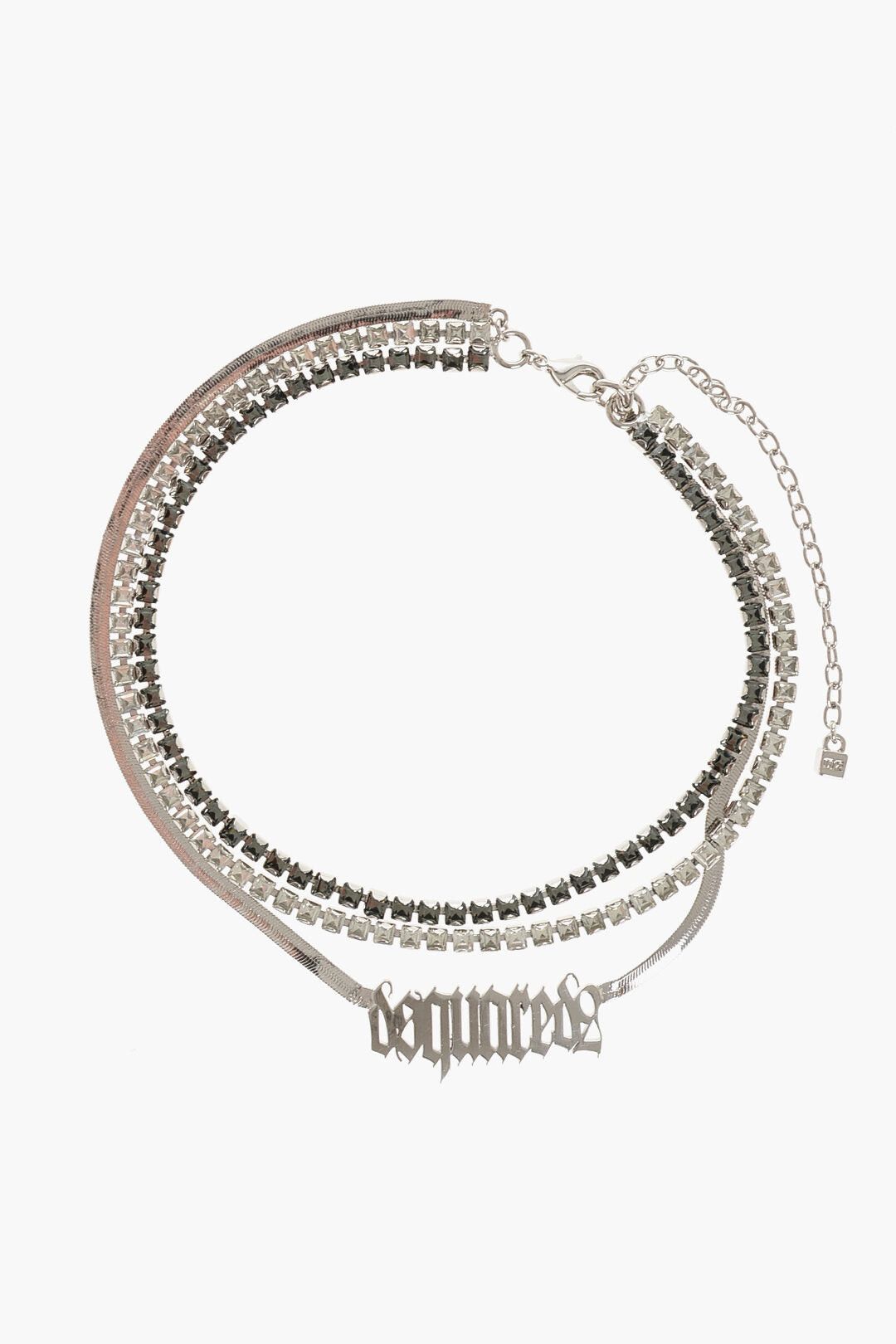 Dsquared2 Metal Necklace GOTHIC Embellished with Strass Size ONE SIZE - 1 Thumbnail