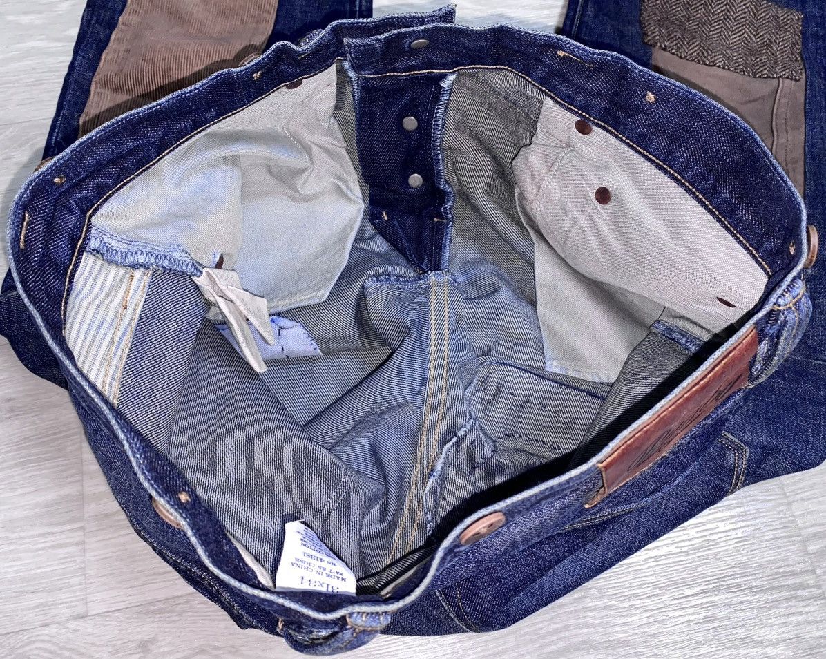 Rugby Ralph Lauren Rugby Ralph Lauren Faded Patchwork Stitched Jeans Denim Size US 31 - 21 Thumbnail