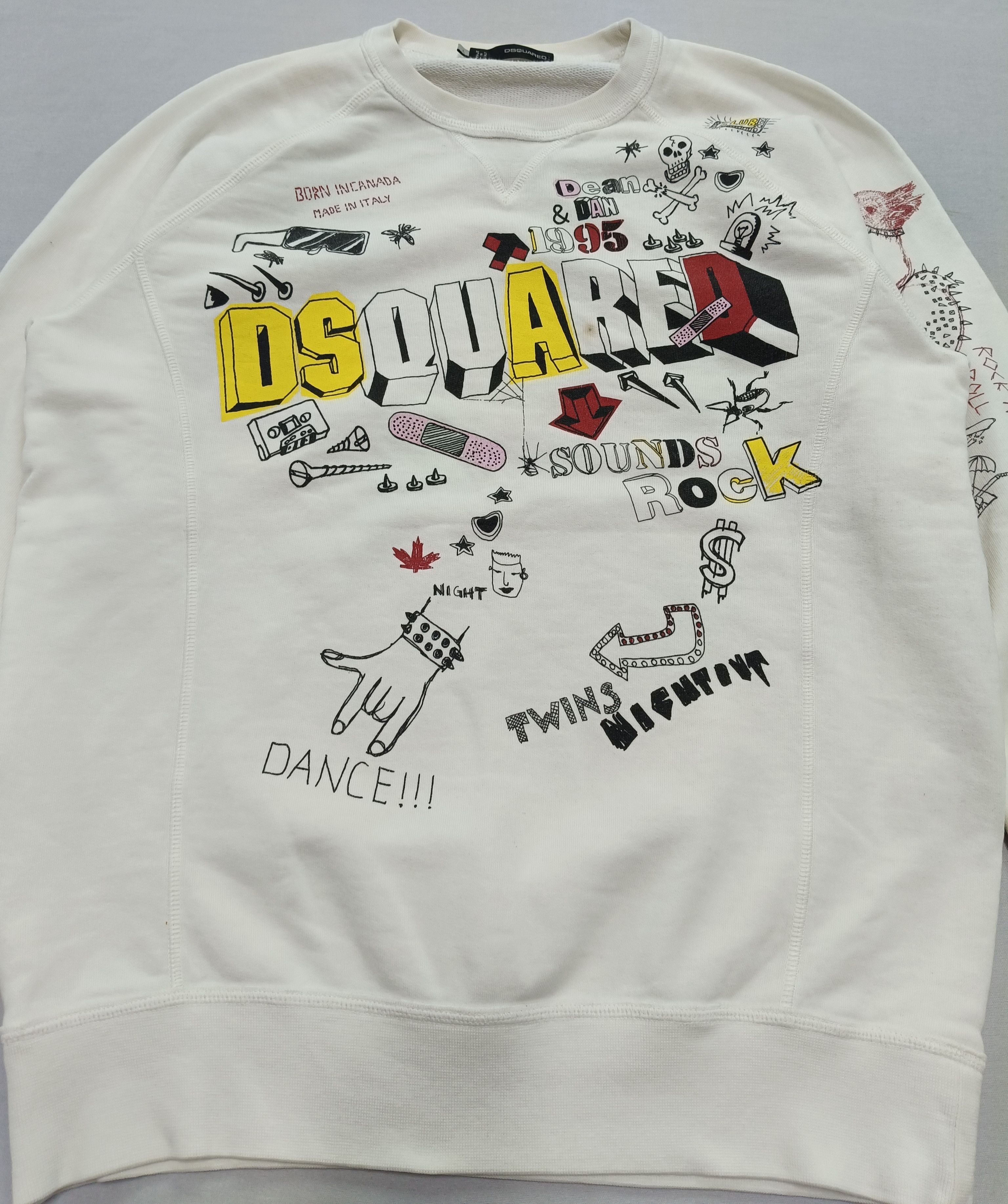 Dsquared2 Dance Music Illustration Pullover Sweatshirt/Jumper Size US L / EU 52-54 / 3 - 3 Thumbnail