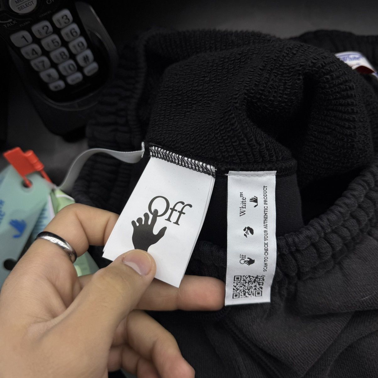 Off-White OFF-WHITE Wave Off Skate Sweatpants Black Size US 30 / EU 46 - 7 Thumbnail