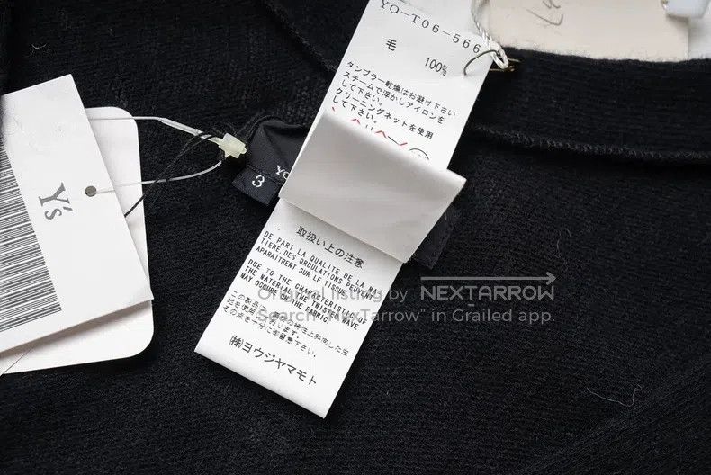 Yohji Yamamoto YOHJI YAMAMOTO Long-Sleeved Wool Knit Top Size US L / EU 52-54 / 3 - 6 Thumbnail