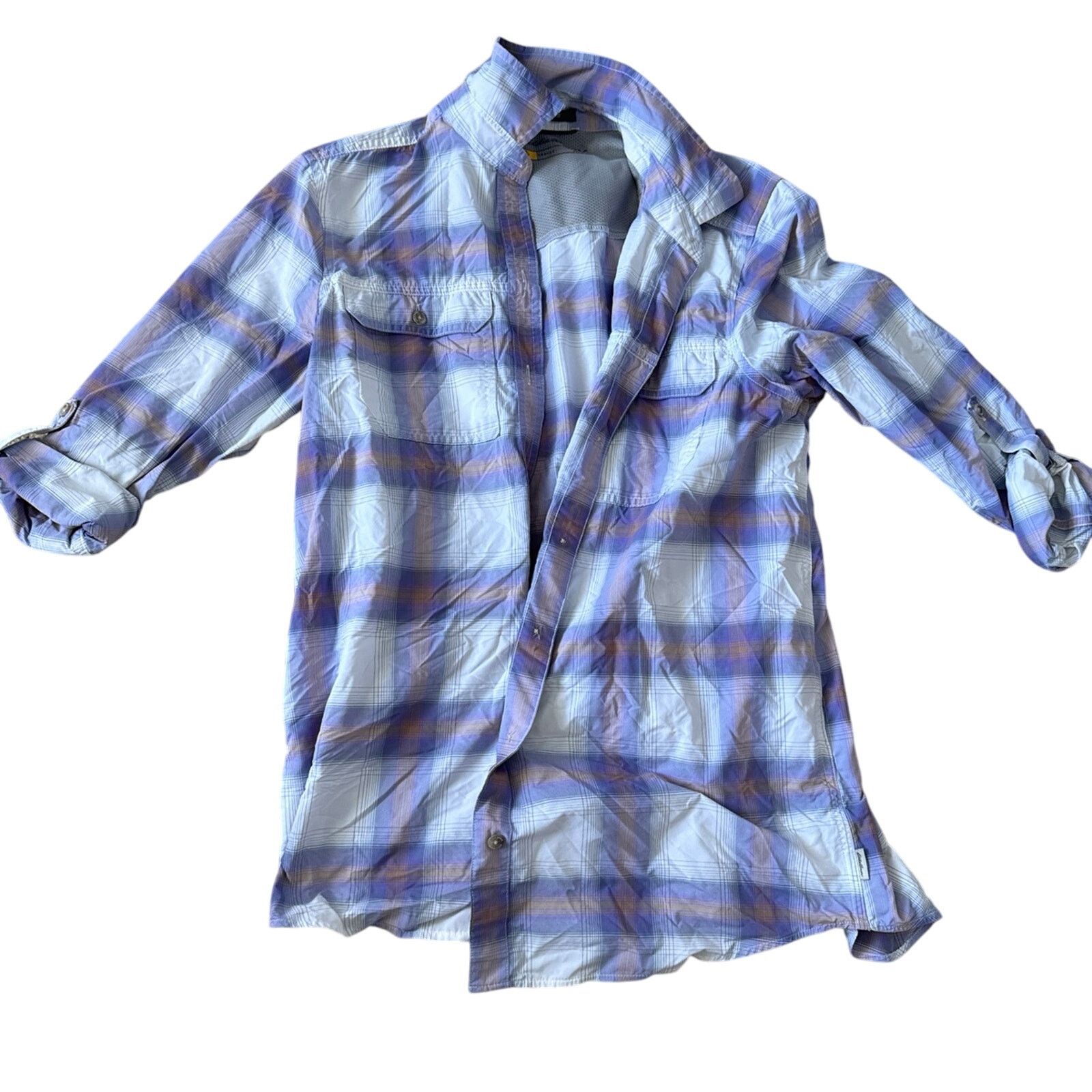 Eddie Bauer Eddie Bauer Plaid Top -Size Small -Purple/Tan -EUC Size S / US 4 / IT 40 - 1 Thumbnail