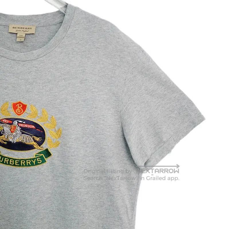 Burberry Burberry Gray Cotton Men's T. Size US M / EU 48-50 / 2 - 4 Thumbnail