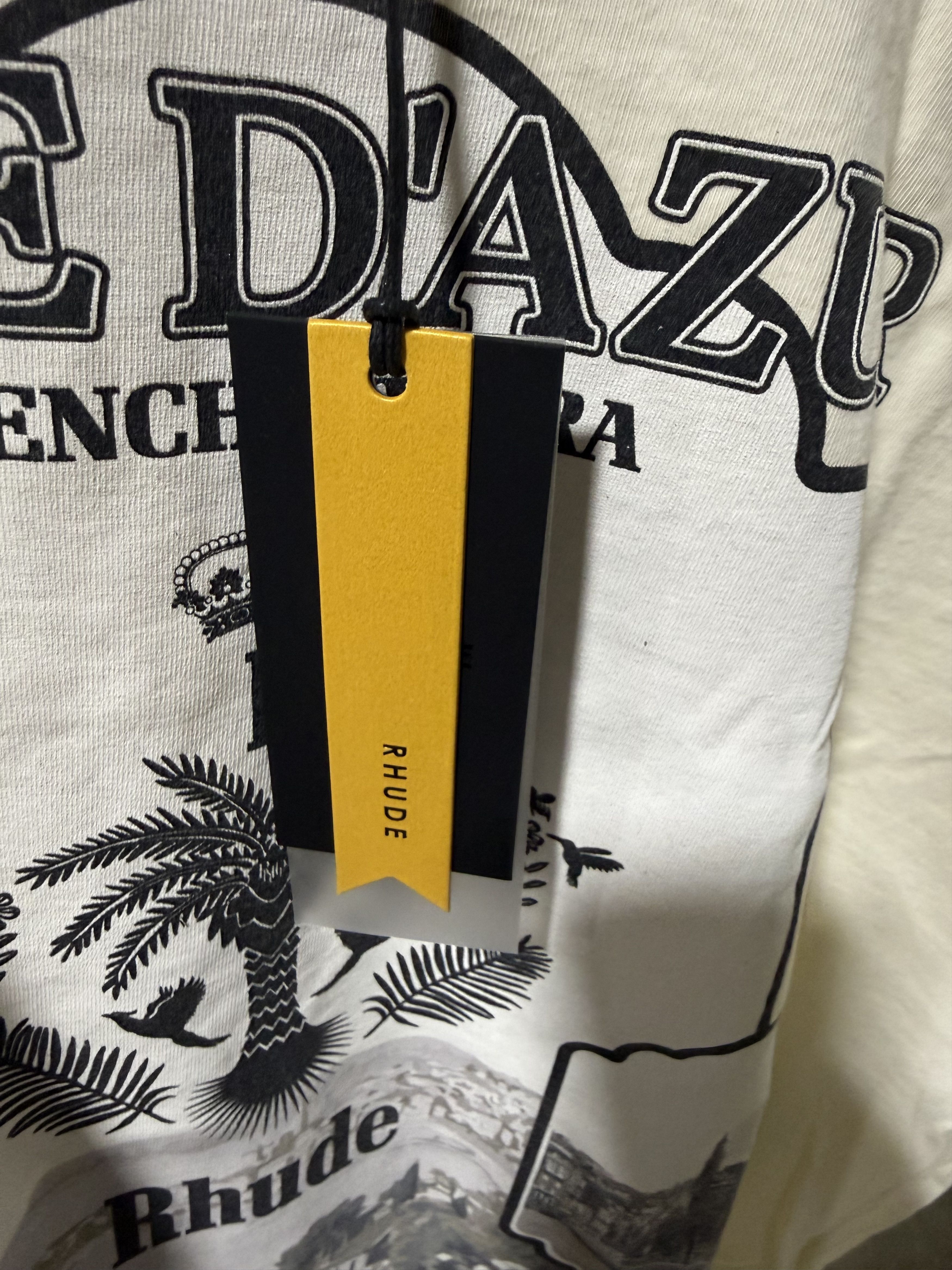 Rhude Rhude Azur Mirror Tee 'Vintage White' Size US XL / EU 56 / 4 - 2 Thumbnail