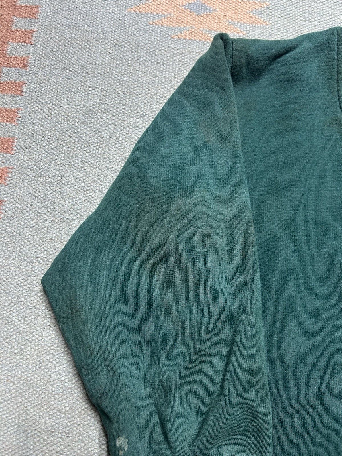 Vintage VTG 90s sweatshirt cardigan pro spirit blank forest green L Size L / US 10 / IT 46 - 3 Thumbnail