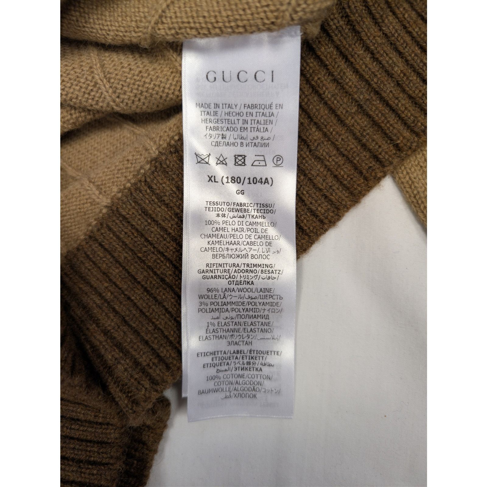 Gucci o1rshd1 Fine Camel Long Sleeve Cardigan Sweater Camel/Brown Size US XL / EU 56 / 4 - 14 Thumbnail
