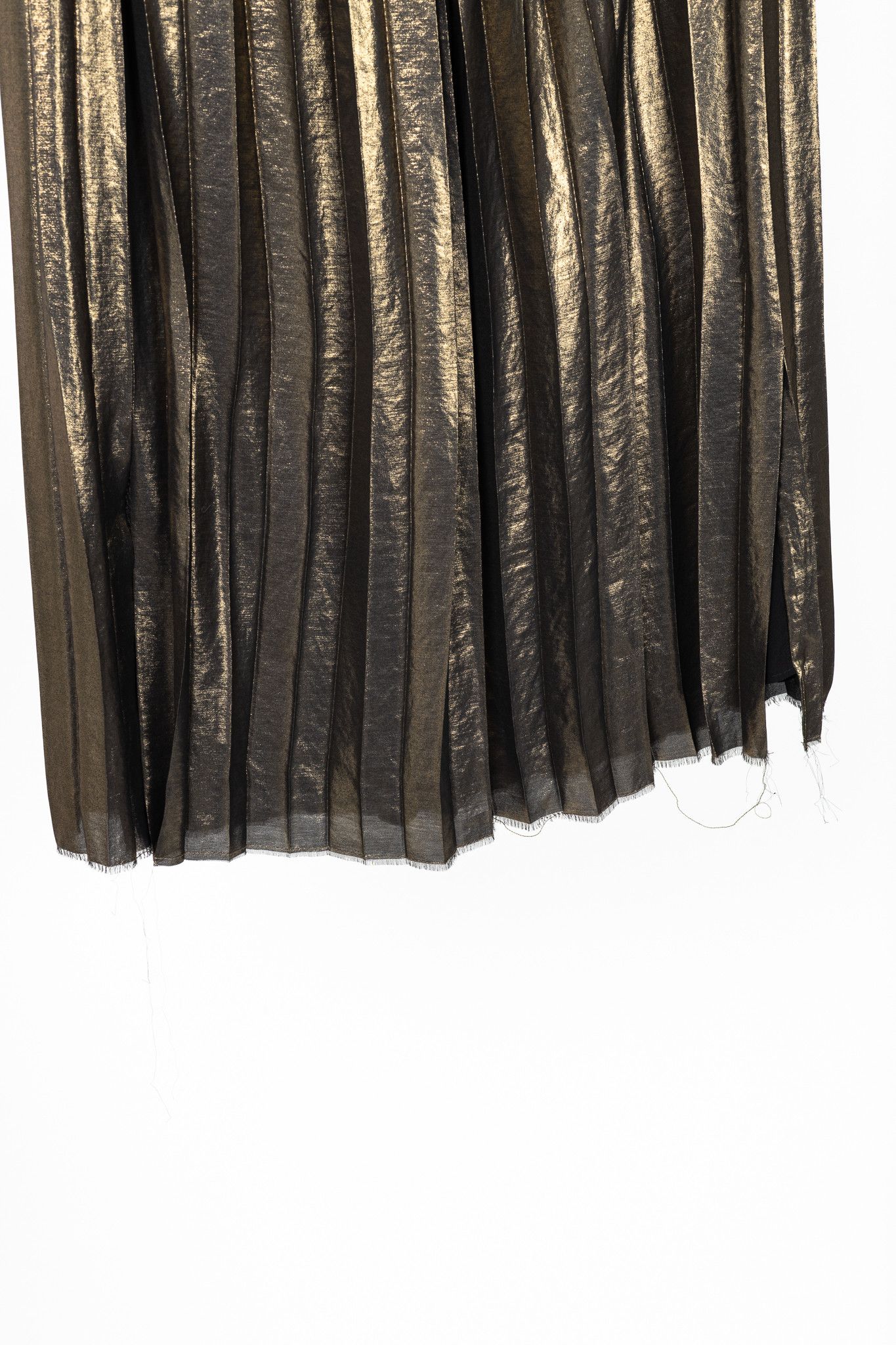 Isabel Marant Etoile Isabel Marant Étoile Madlen Gold Pleated Lamé Skirt Size 30" / US 8 / IT 44 - 5 Thumbnail
