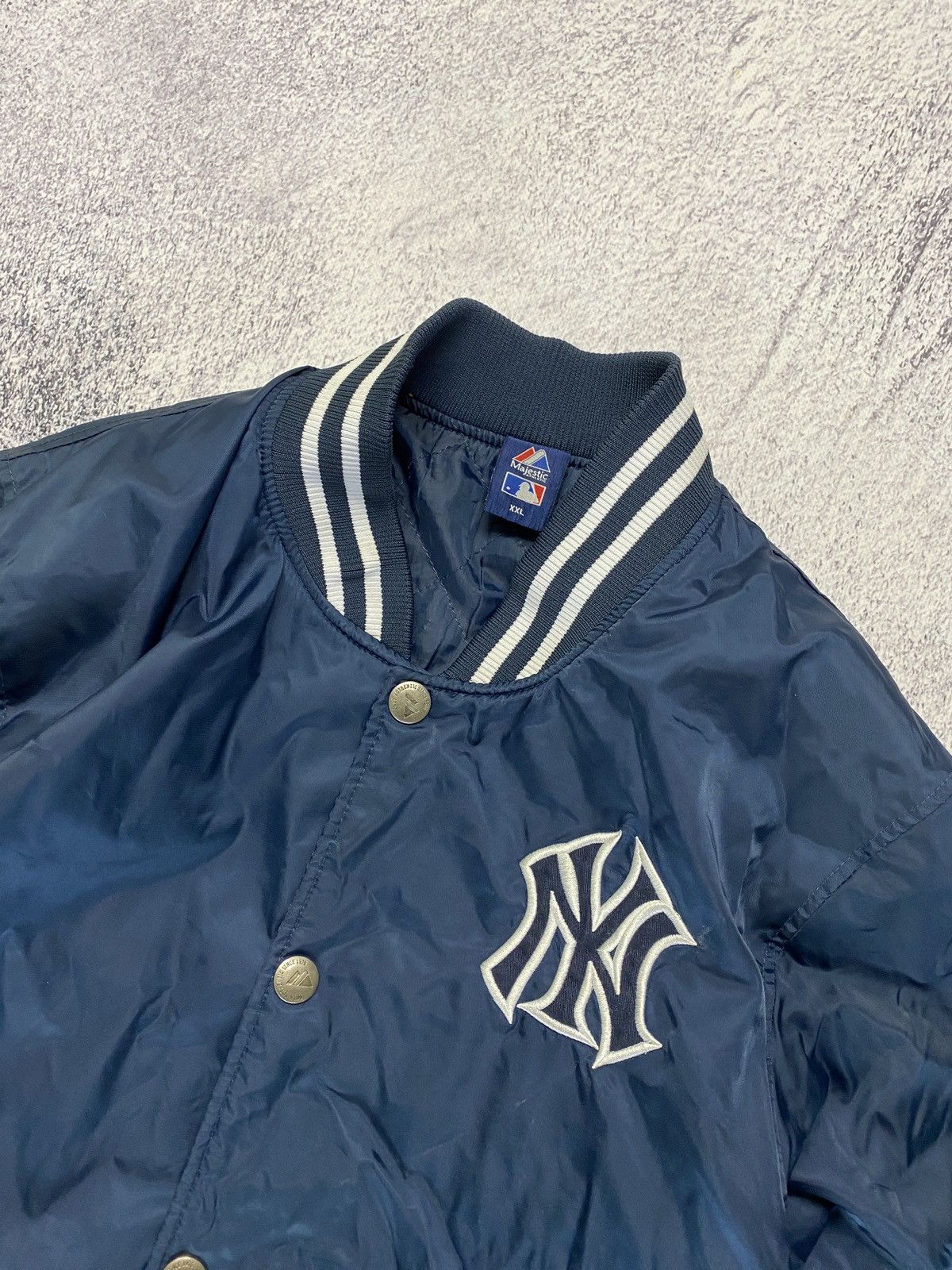 Majestic × New York Yankees × Vintage Vintage Majestic MLB New York Yankees Bomber Jacket Size US XXL / EU 58 / 5 - 5 Thumbnail
