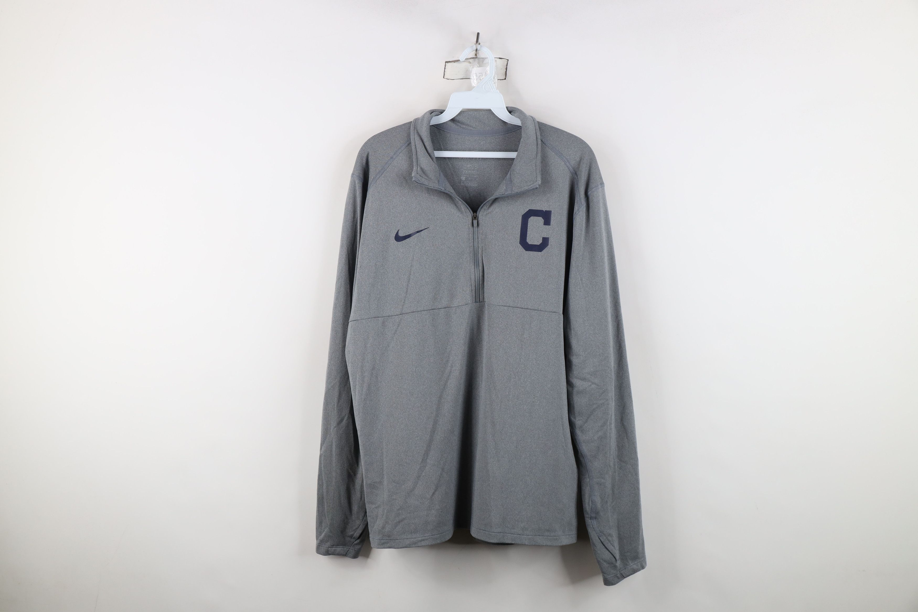 Nike Nike Cleveland Baseball Half Zip Pullover Jacket Top Size US L / EU 52-54 / 3 - 1 Thumbnail