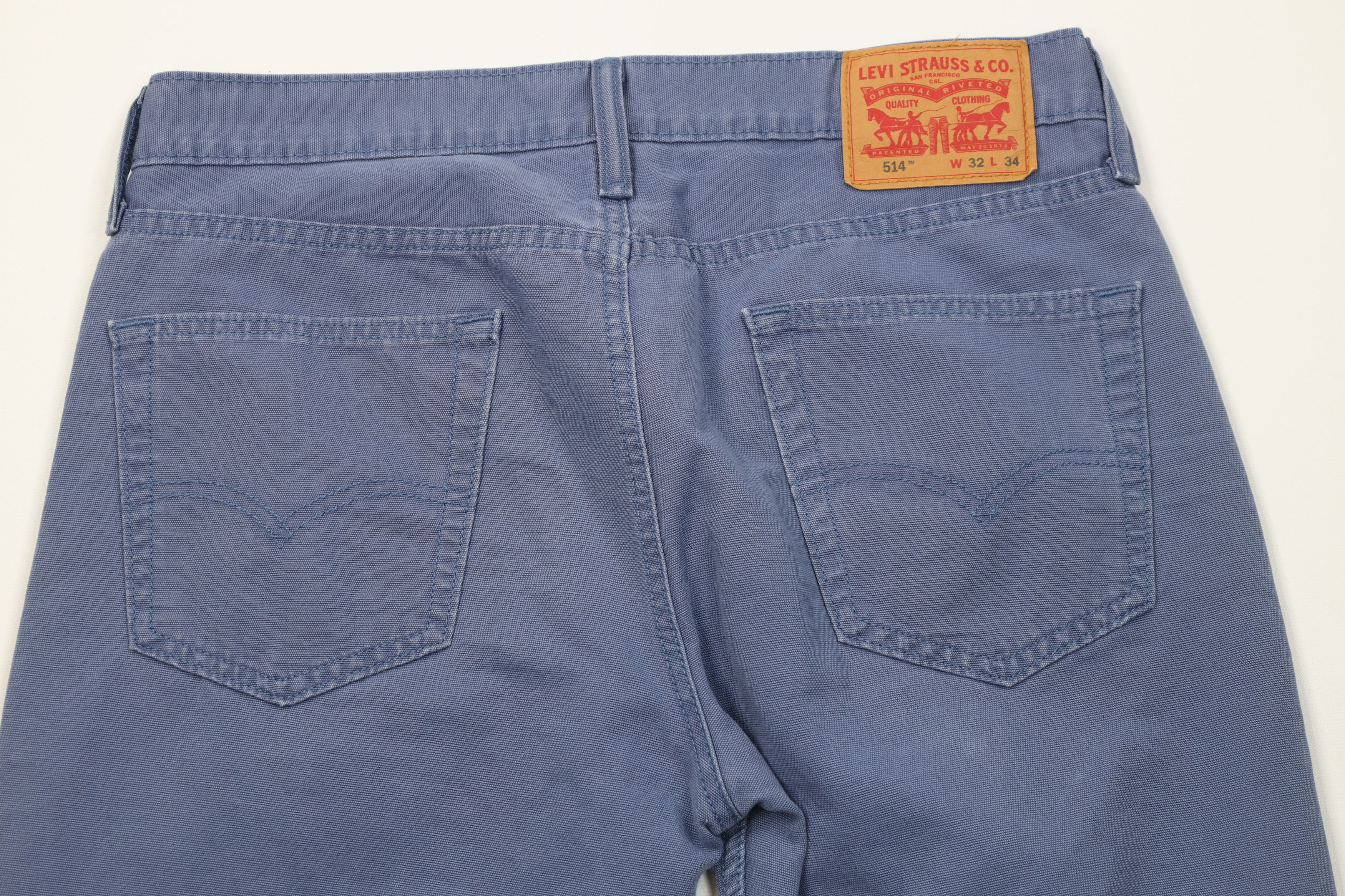 Levi's Vintage Y2K Levis 514 Straight Leg Pants Cotton Blue Size US 32 / EU 48 - 11 Thumbnail