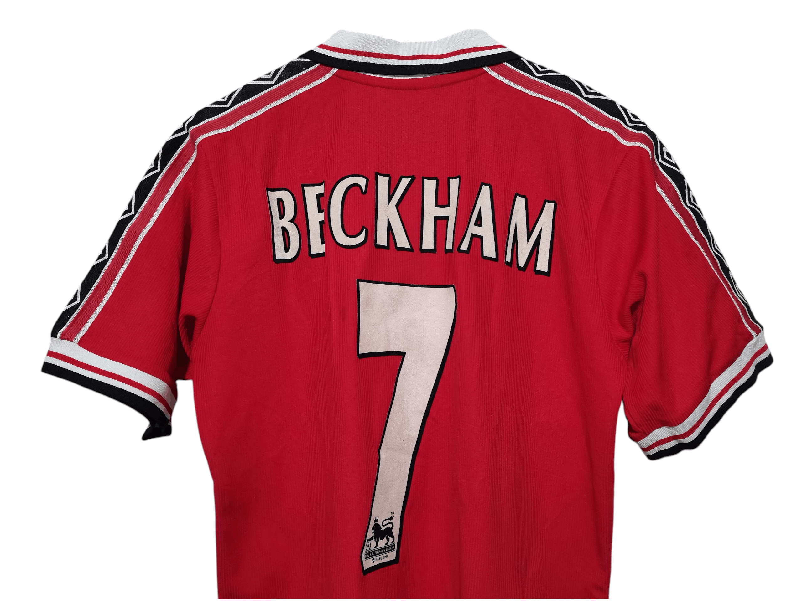 Umbro Manchester united Beckham vintage football jersey rare 1996 Size US M / EU 48-50 / 2 - 10 Thumbnail