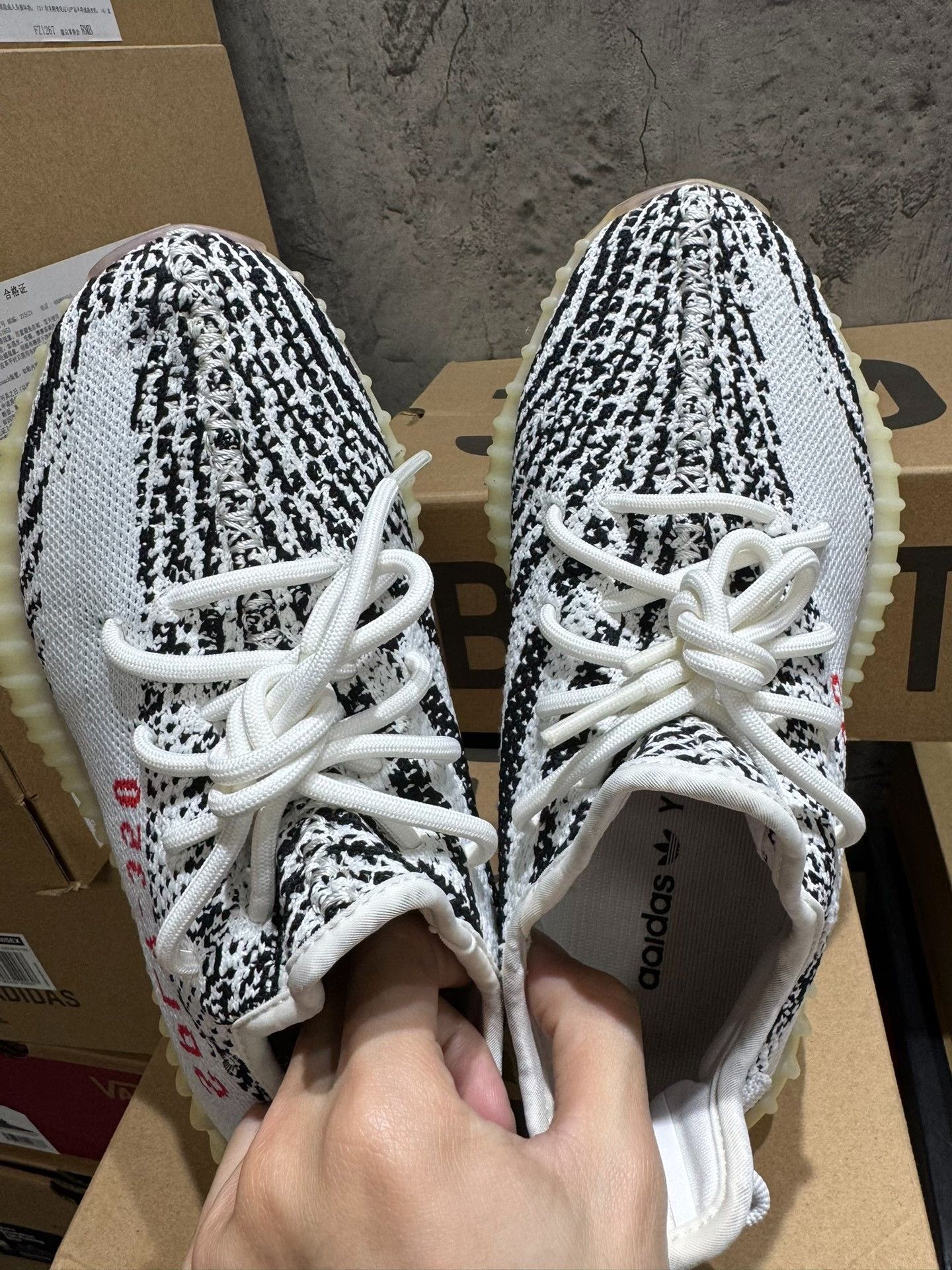 Adidas Adidas YEEZY350 White Lowtop Sneakers 38 Men Size US 6 / EU 39 - 1 Thumbnail