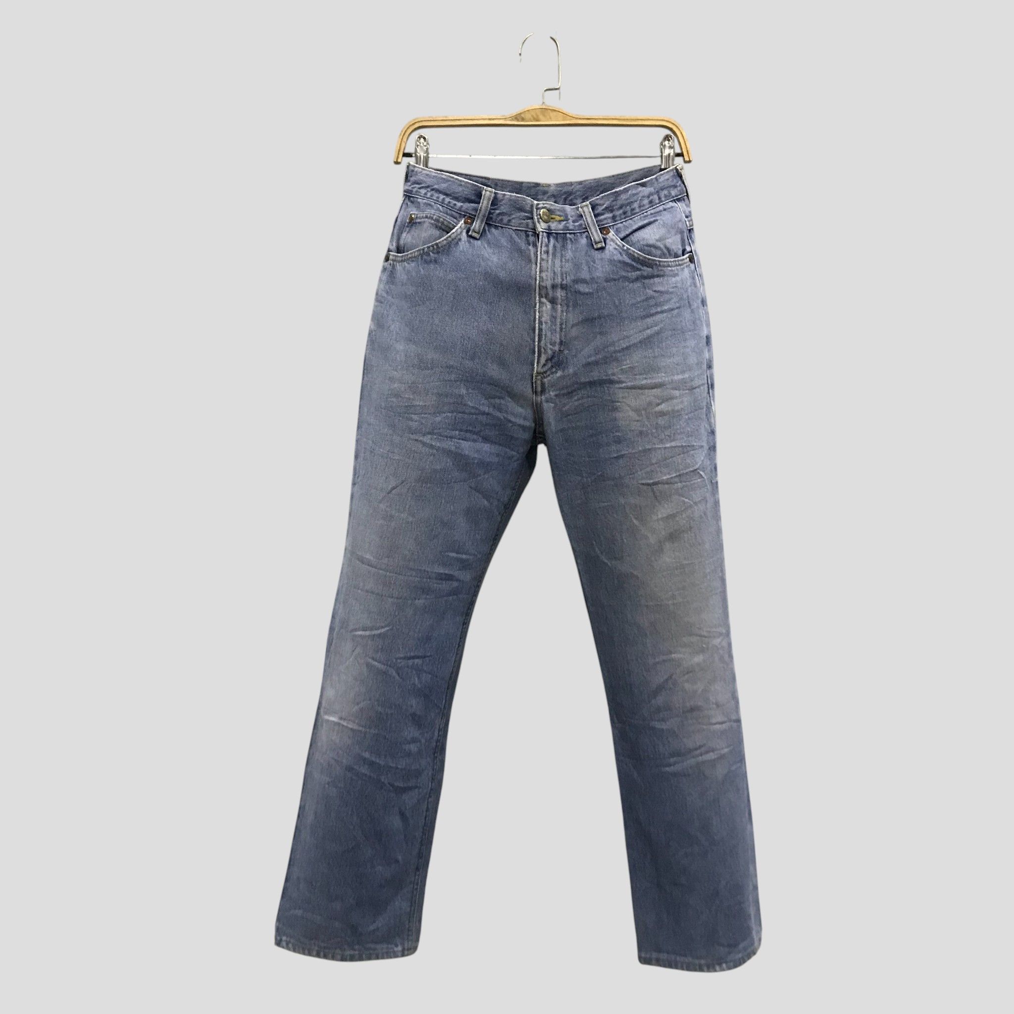 Lee Vintage Lee Straight Leg Jeans Light Wash Size US 31 - 1 Thumbnail