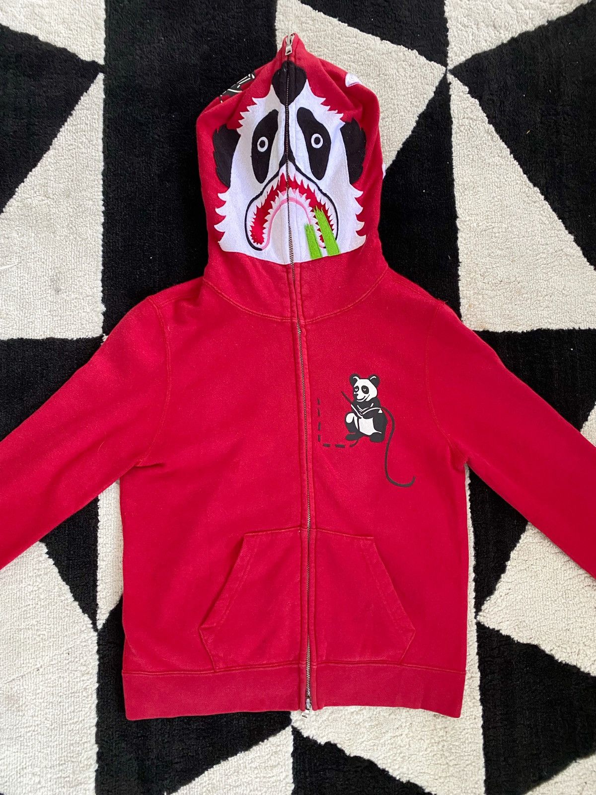 Bape Vintage Rare 2008 Bape Panda A Bathing Ape Full Zip Hoodie Size XXS / US 00 / IT 34 - 4 Thumbnail