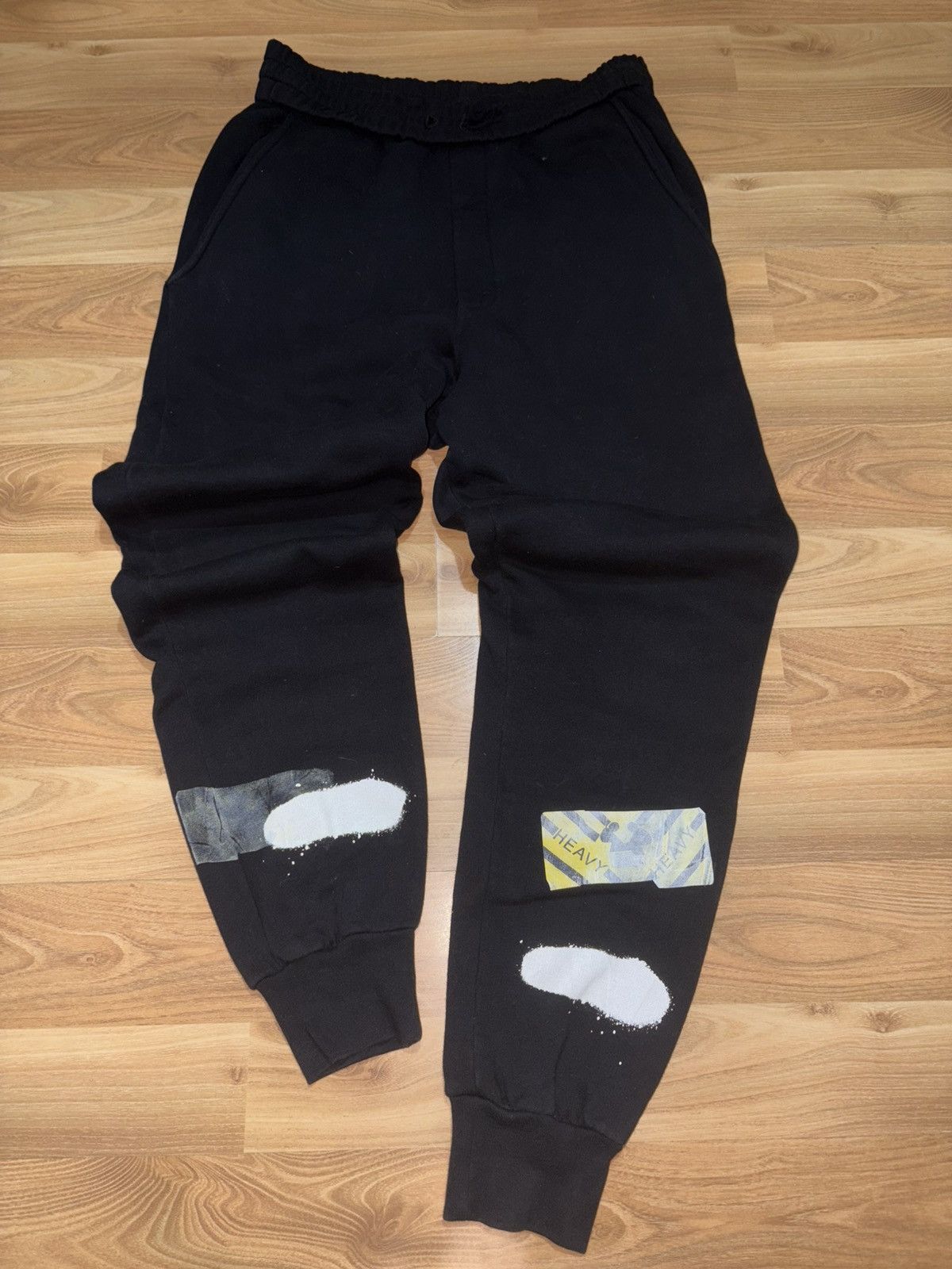Off-White Off-White FW17 "Mirror Mirror" Spray Paint Sweatpants Size M Size US 32 / EU 48 - 4 Thumbnail