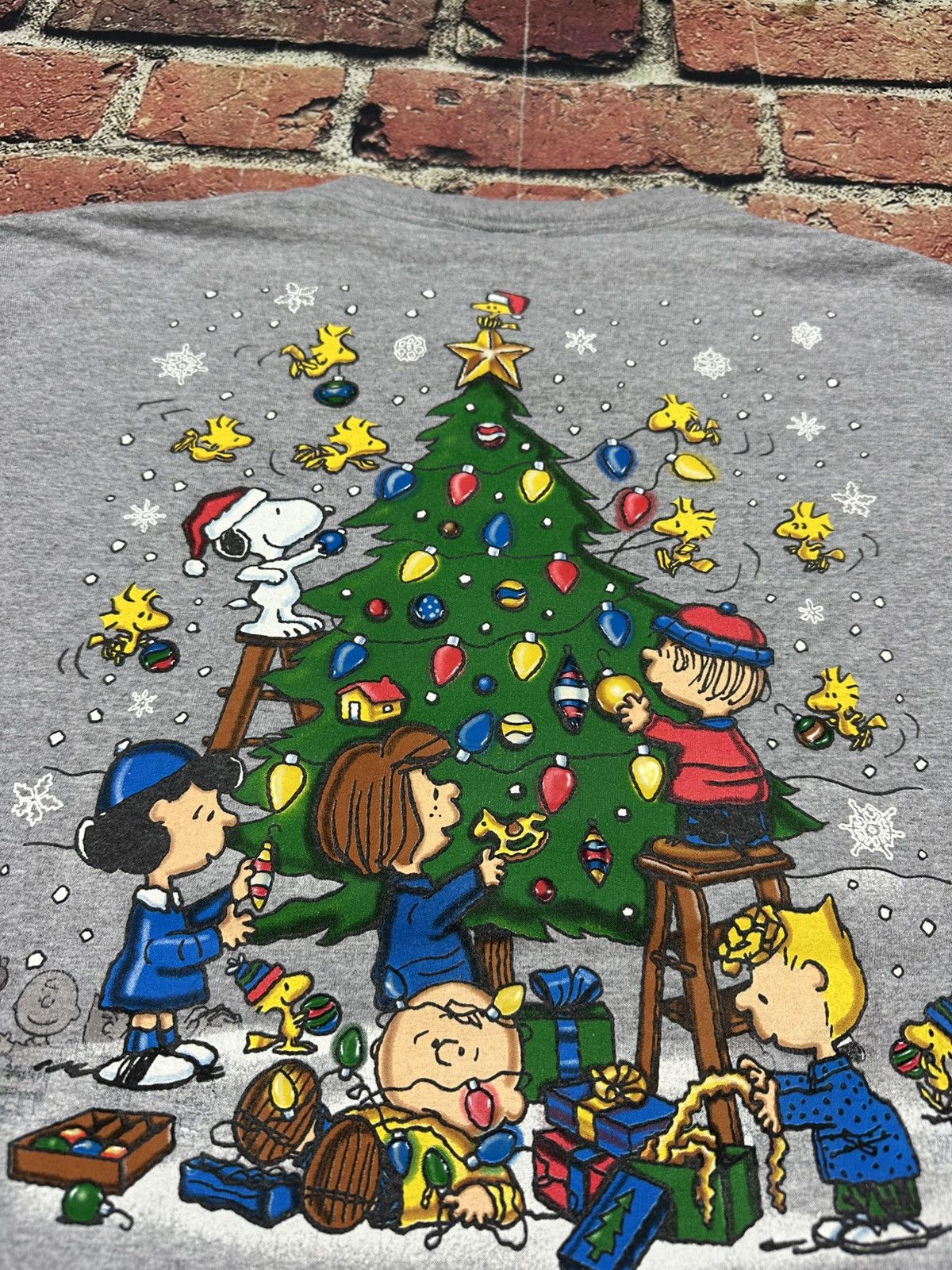 Peanuts Vintage Peanuts Snoopy Woodstock X-Mas T Shirt Santa Cartoon Size US L / EU 52-54 / 3 - 9 Thumbnail