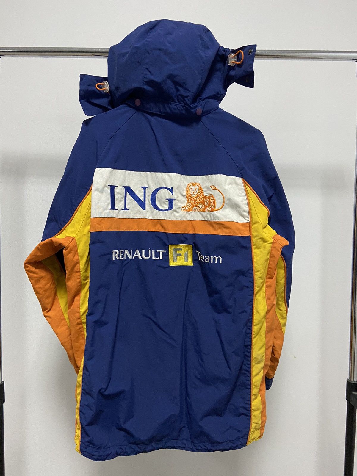 Formula 1 × Vintage Renault F1 Team Racing Jacket Vintage Big Logo Hooded Size US S / EU 44-46 / 1 - 1 Thumbnail