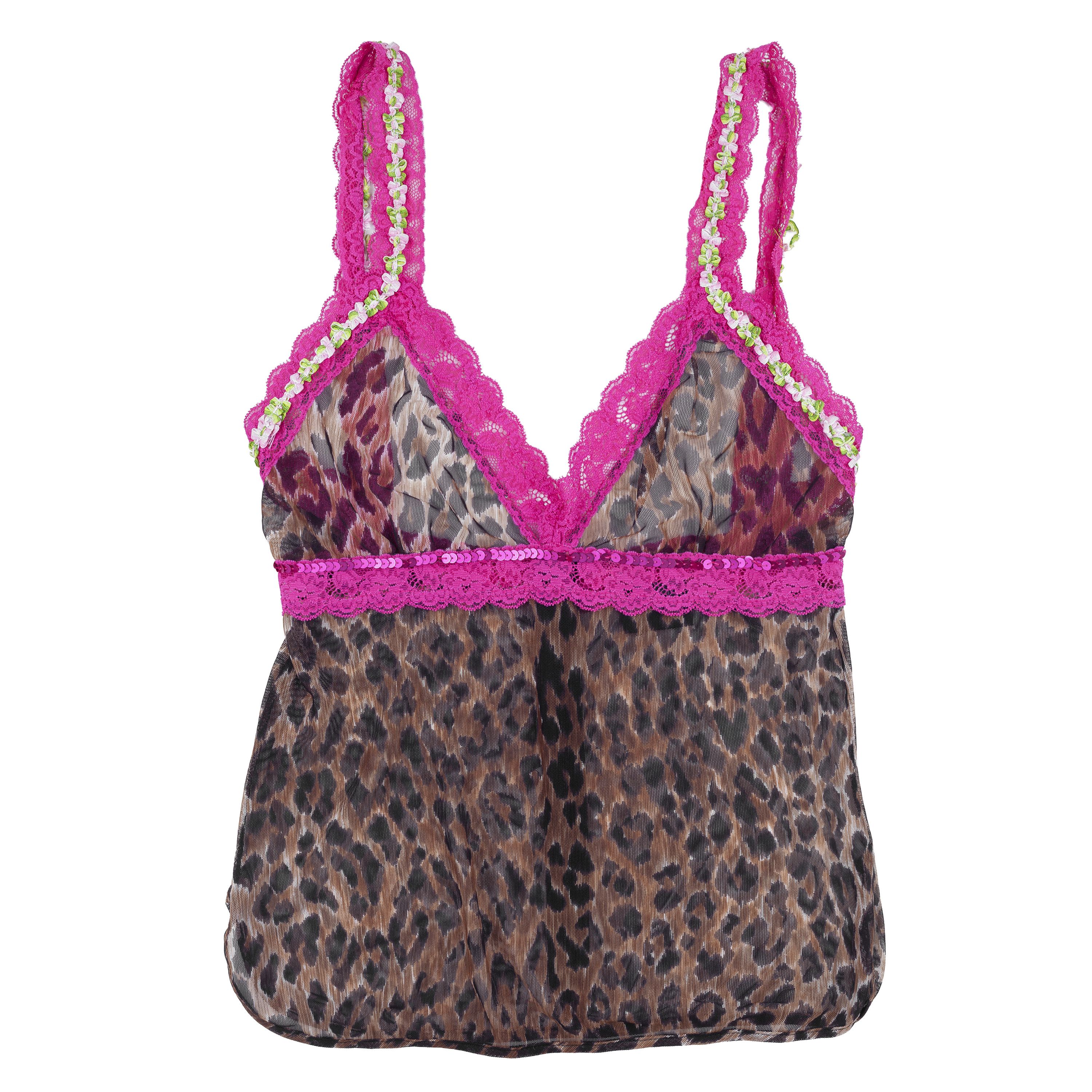 Dolce & Gabbana Dolce & Gabbana 1999 Cheetah Lace Camisole Top Size S / US 4 / IT 40 - 2 Thumbnail