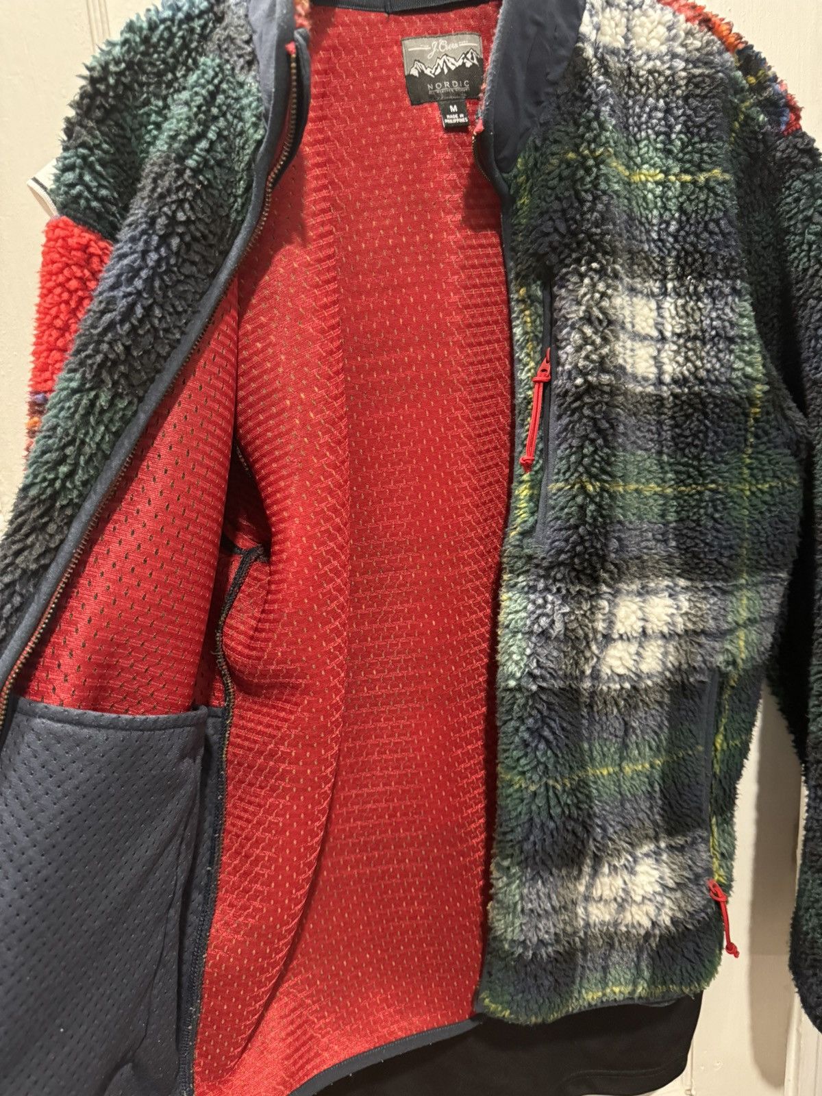 J.Crew J Crew Plaid Sherpa Jacket Sz M Size US M / EU 48-50 / 2 - 6 Thumbnail