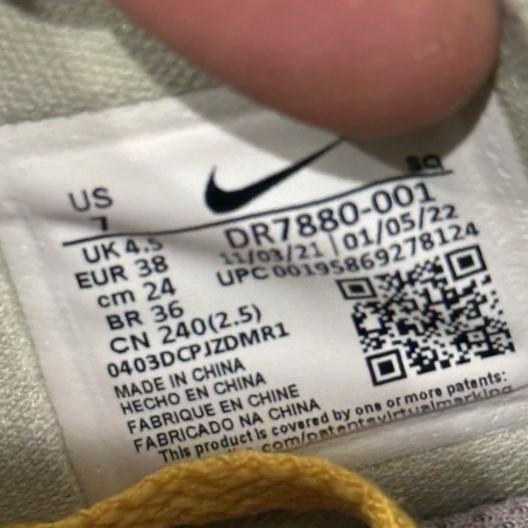 Nike Nike Air Force 1 Fontanka Pink Prime Sneaker Womens Size 7 DR7880-001 (AF1) Prime Nike Pattern Multicolor Logo Shoes Size US 7 / IT 37 - 7 Thumbnail