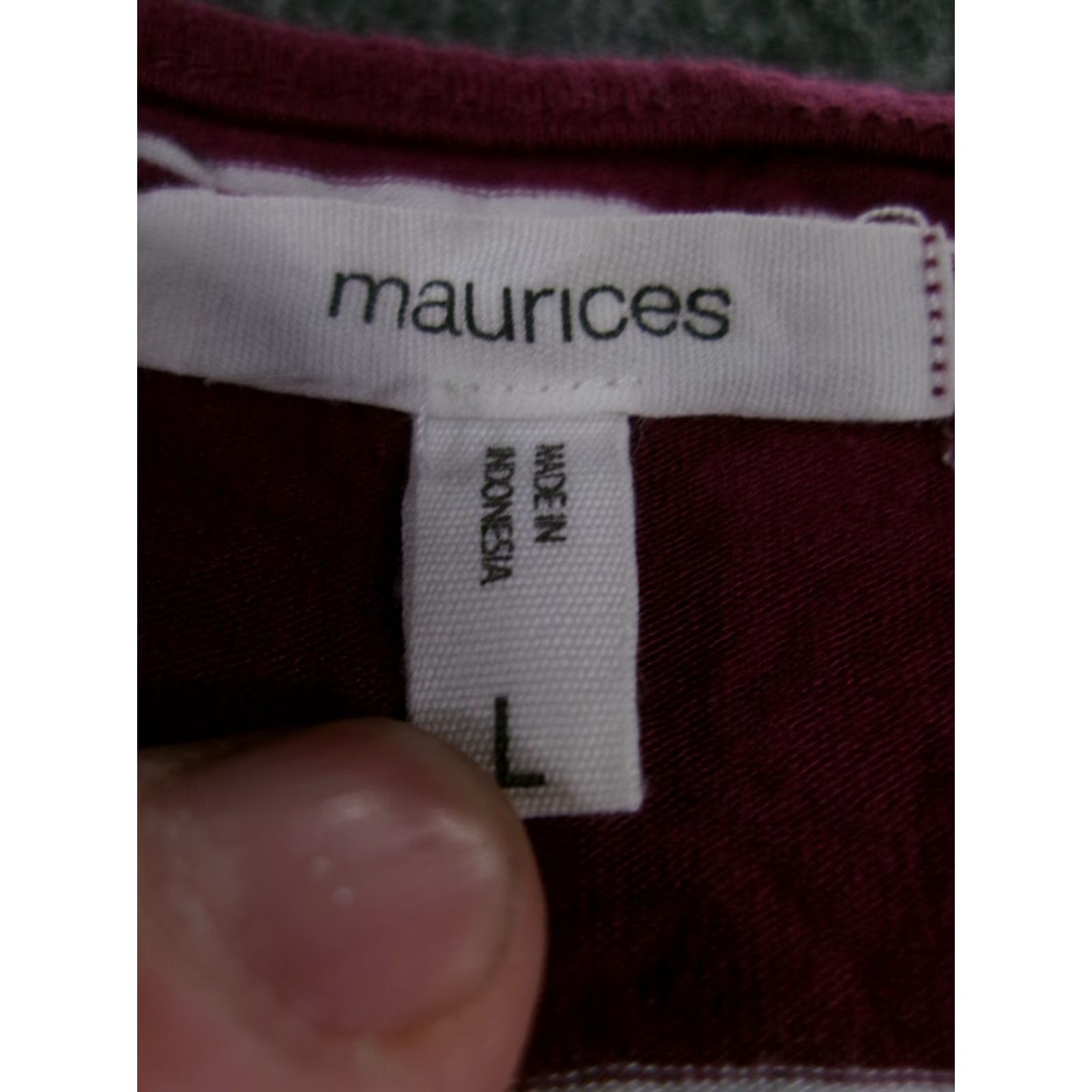Vintage Maurices Dress Women Large Purple Striped Causal Flowy Everyday Pullover Basic Size L / US 10 / IT 46 - 6 Thumbnail