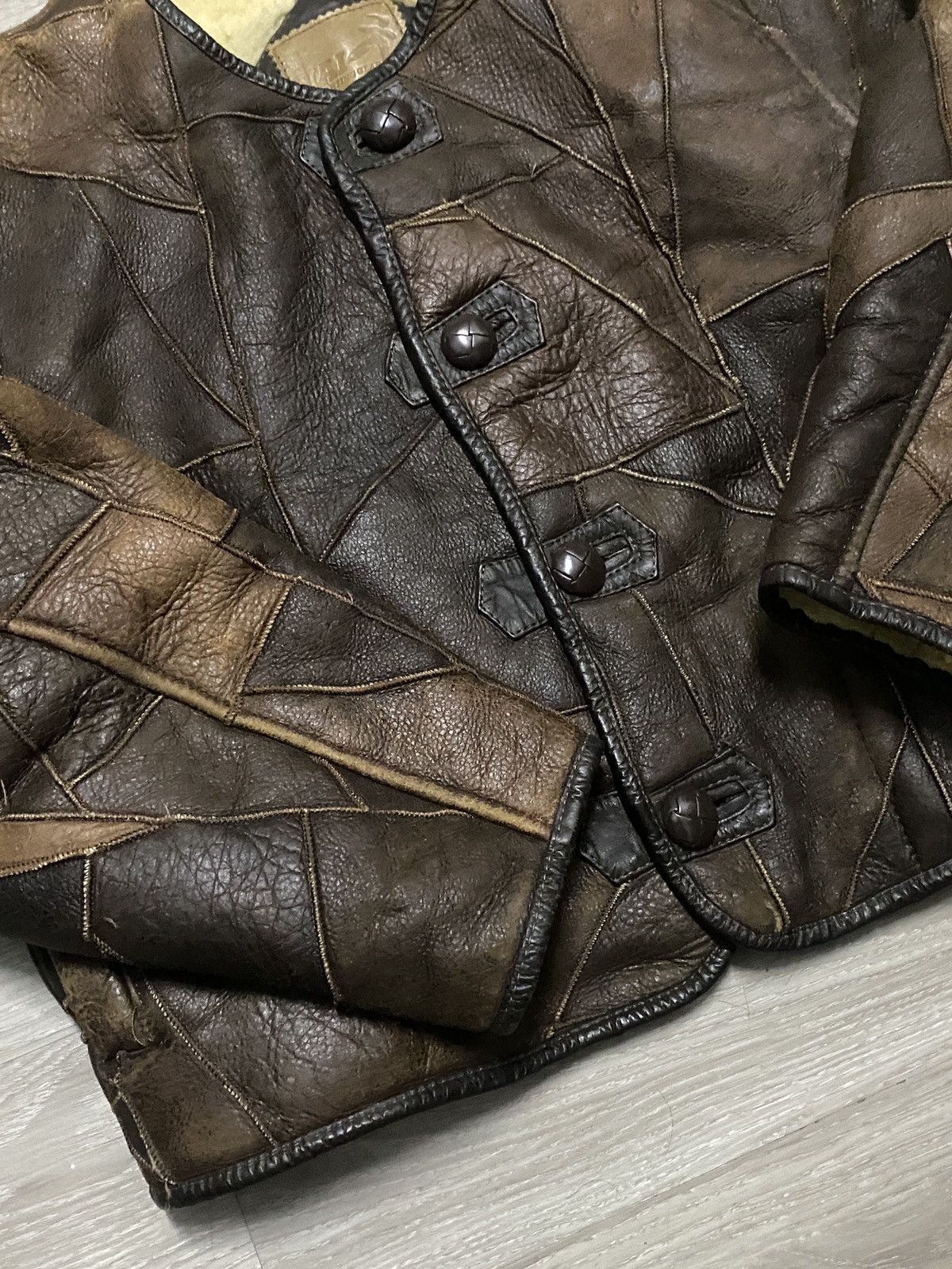 Hai Sporting Gear Hai sporting gear by Issey miyake Leather patch work jacket Size US M / EU 48-50 / 2 - 4 Thumbnail