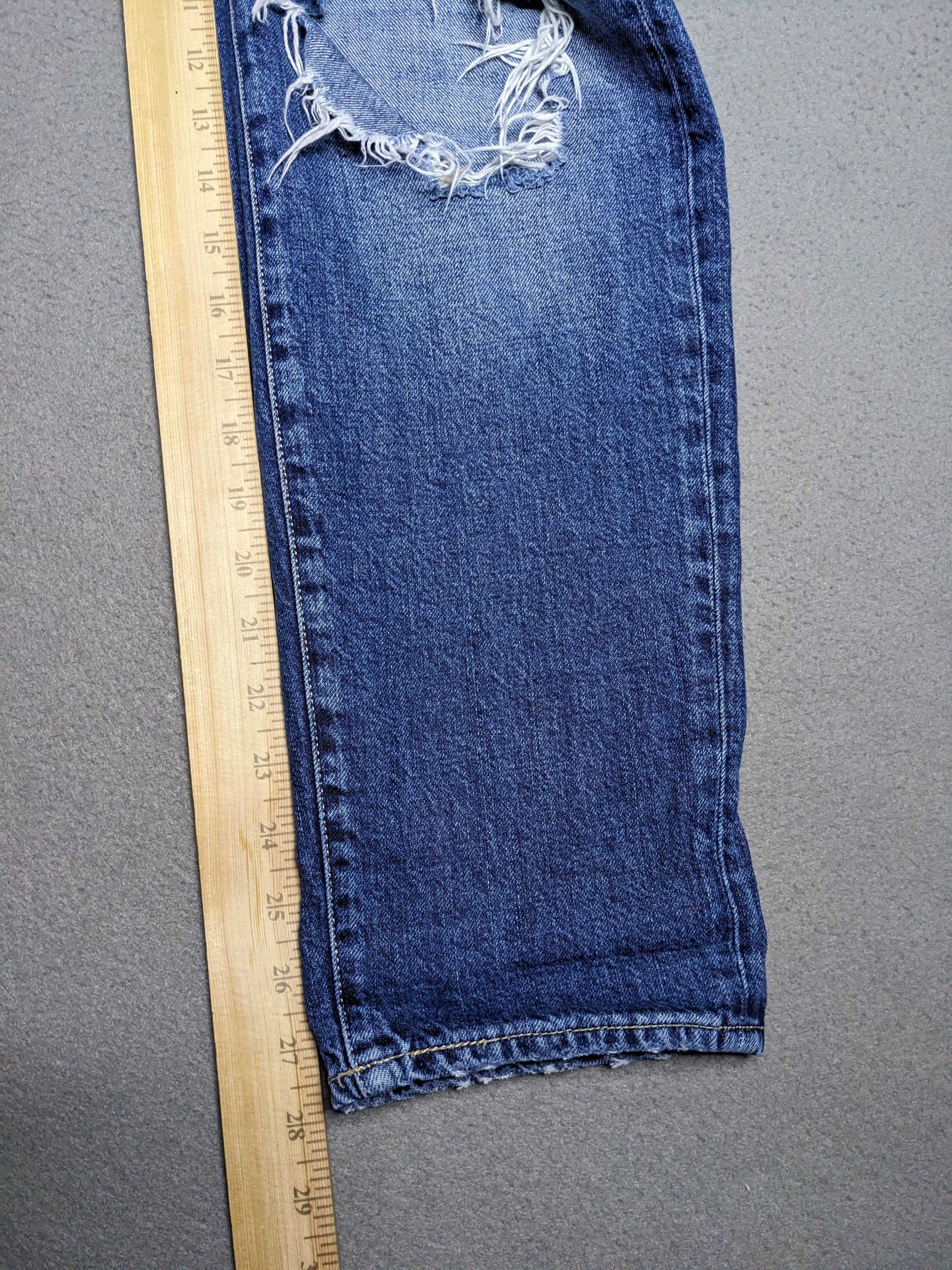 Allsaints All Saints Amy Girlfriend Jeans 33x28 Distressed Straight Size 33" - 17 Thumbnail