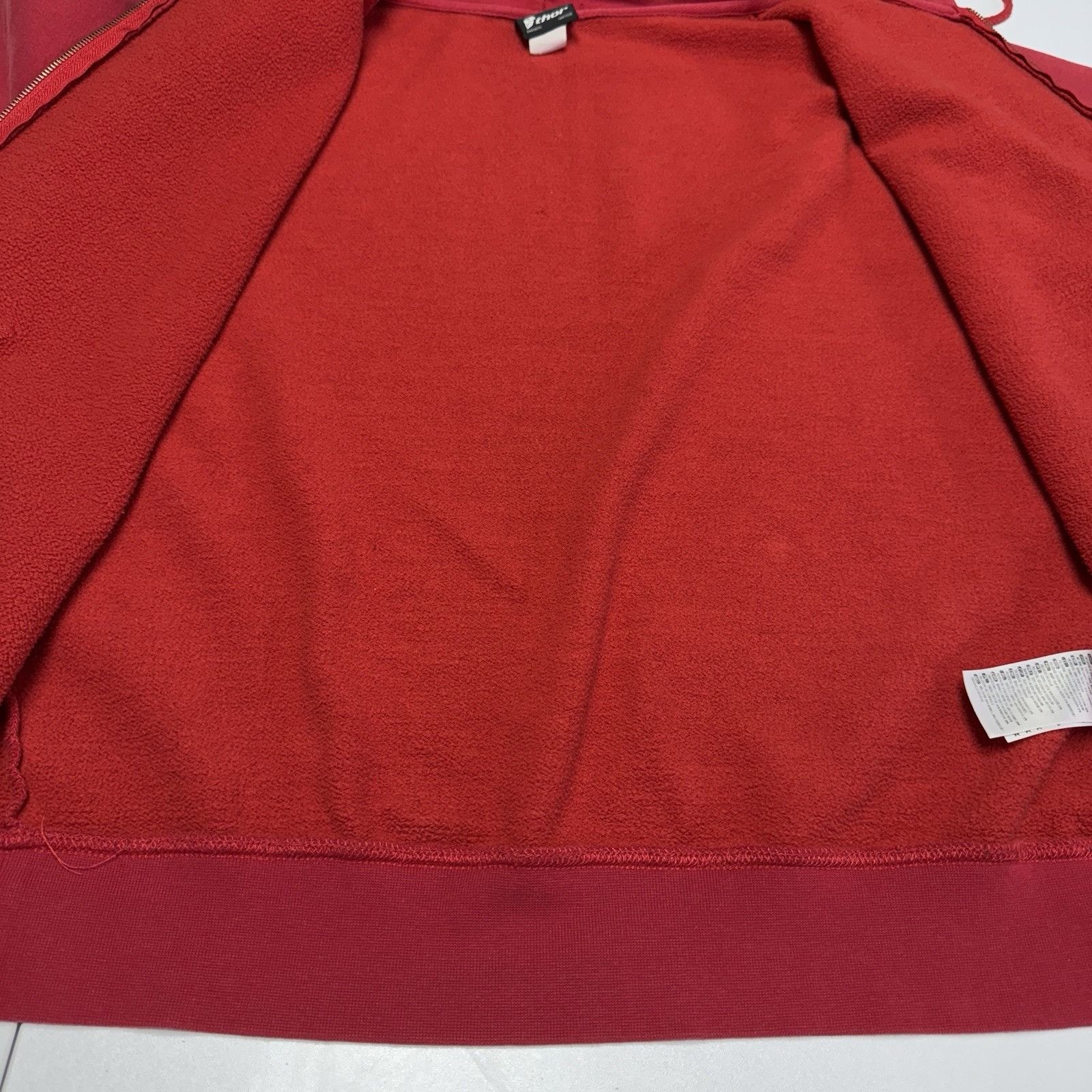 Vintage Vintage Thor Racing Hoodie Sweatshirt Mens XL Red Full Zip Y Size US XL / EU 56 / 4 - 17 Thumbnail