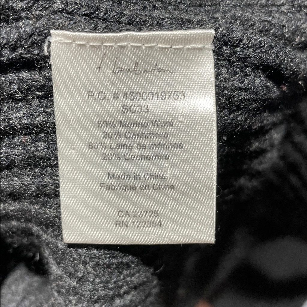 Aritzia Babaton Grey Ribbed Cashmere Merino Turtleneck Sweater XXS Size XXS / US 00 / IT 34 - 8 Thumbnail