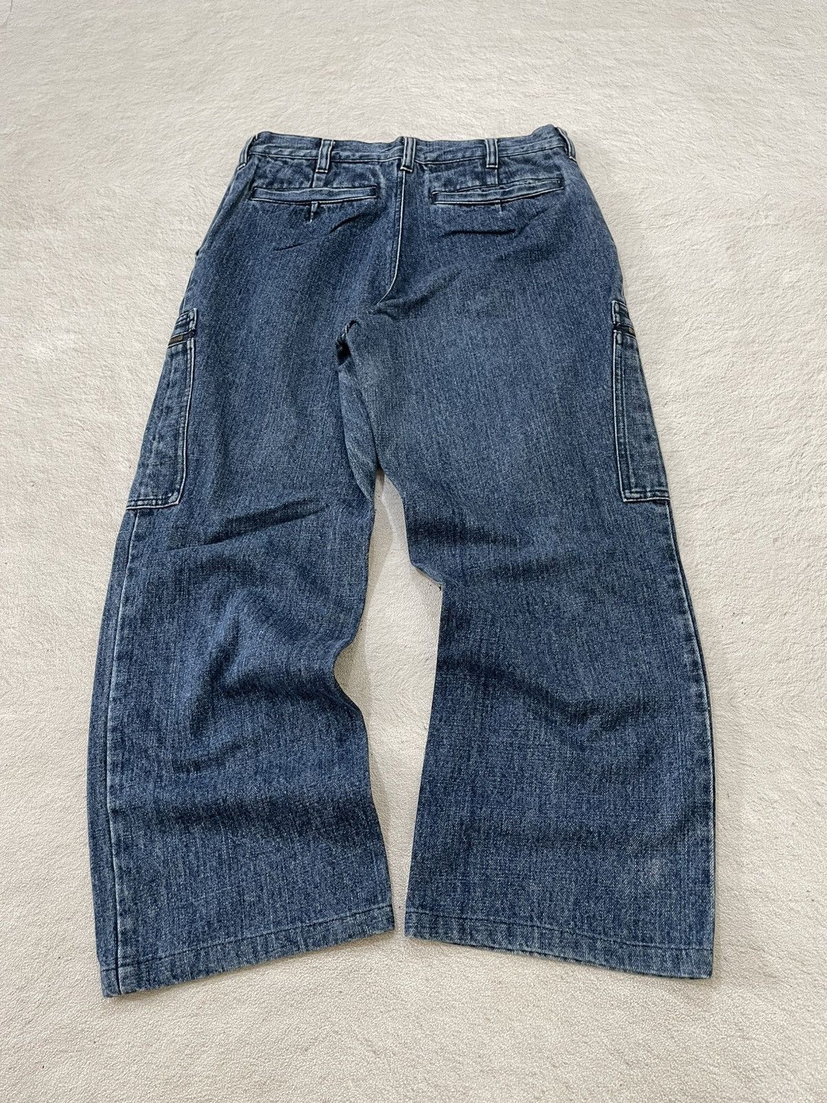 Japanese Brand 00s Japanese Cargo Denim Baggy Fit Y2K Size US 30 / EU 46 - 7 Thumbnail