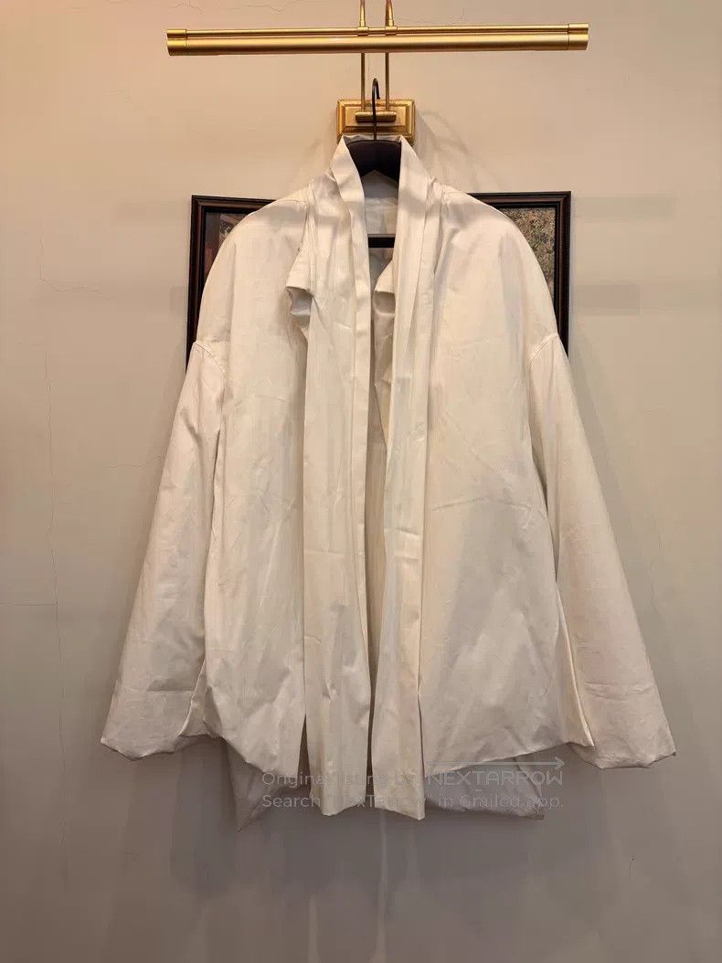Rick Owens Rick Owens White long down jacket Size XS / US 0-2 / IT 36-38 - 1 Thumbnail