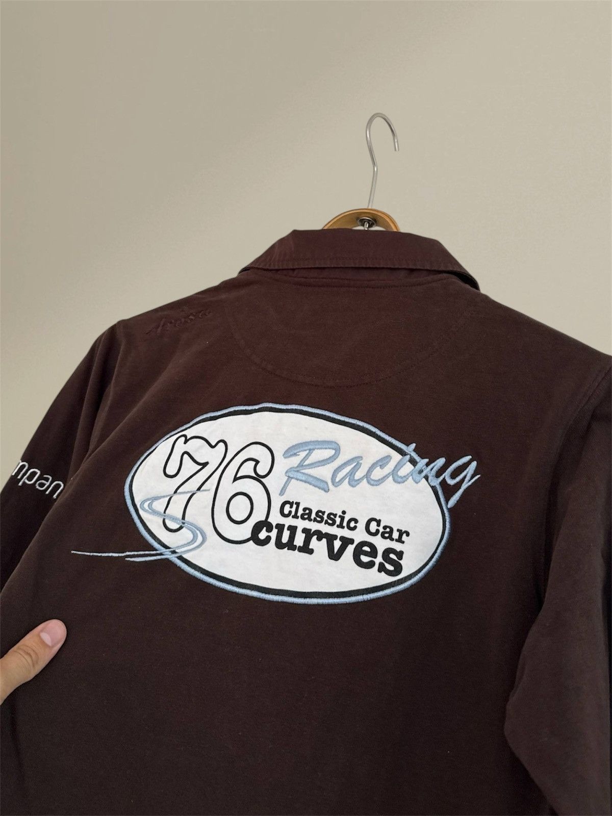 Porsche Design Vintage Porsche Racing 76 Curves Arosa 11’ Brown Rugby Shirt Size US S / EU 44-46 / 1 - 6 Thumbnail
