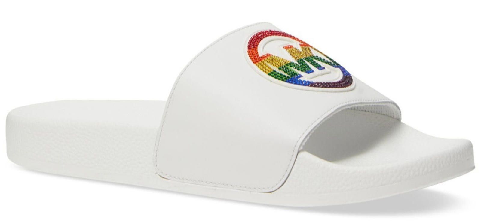 Michael Kors Michael Kors Men's PRIDE Gilmore Embellished Leather Slide Size US 11 / EU 44 - 1 Thumbnail