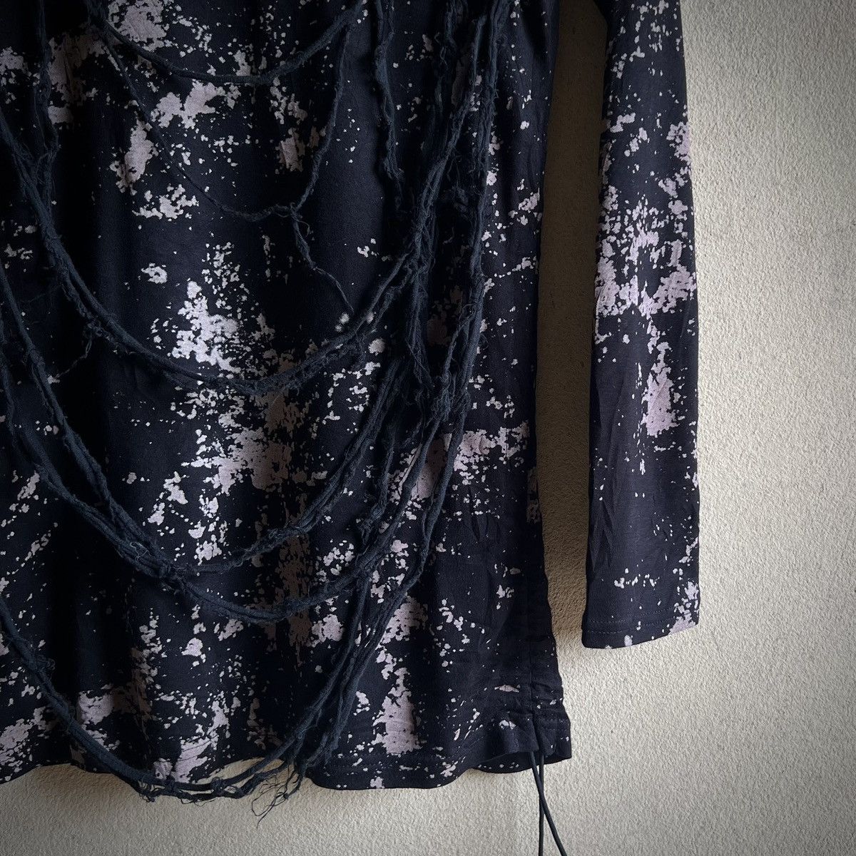 Japanese Brand Peace Now Japan Visual Kei Rope Detail Bleach Long Sleeve Size US M / EU 48-50 / 2 - 6 Thumbnail