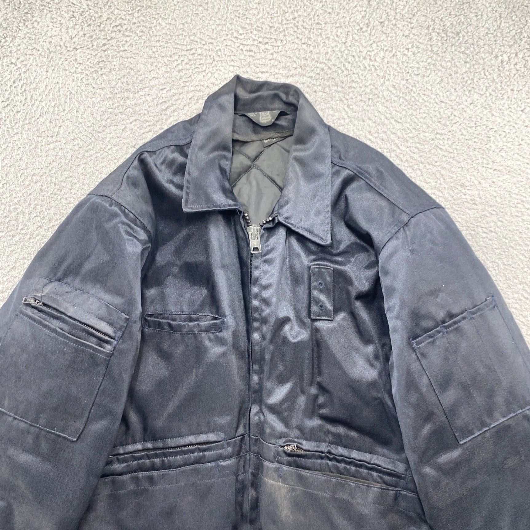 Vintage Public Safety Apparel Thinsulate Bomber Jacket Navy Blue 44R Men Short Jacket Windproof Zipper Pockets Size US S / EU 44-46 / 1 - 3 Thumbnail