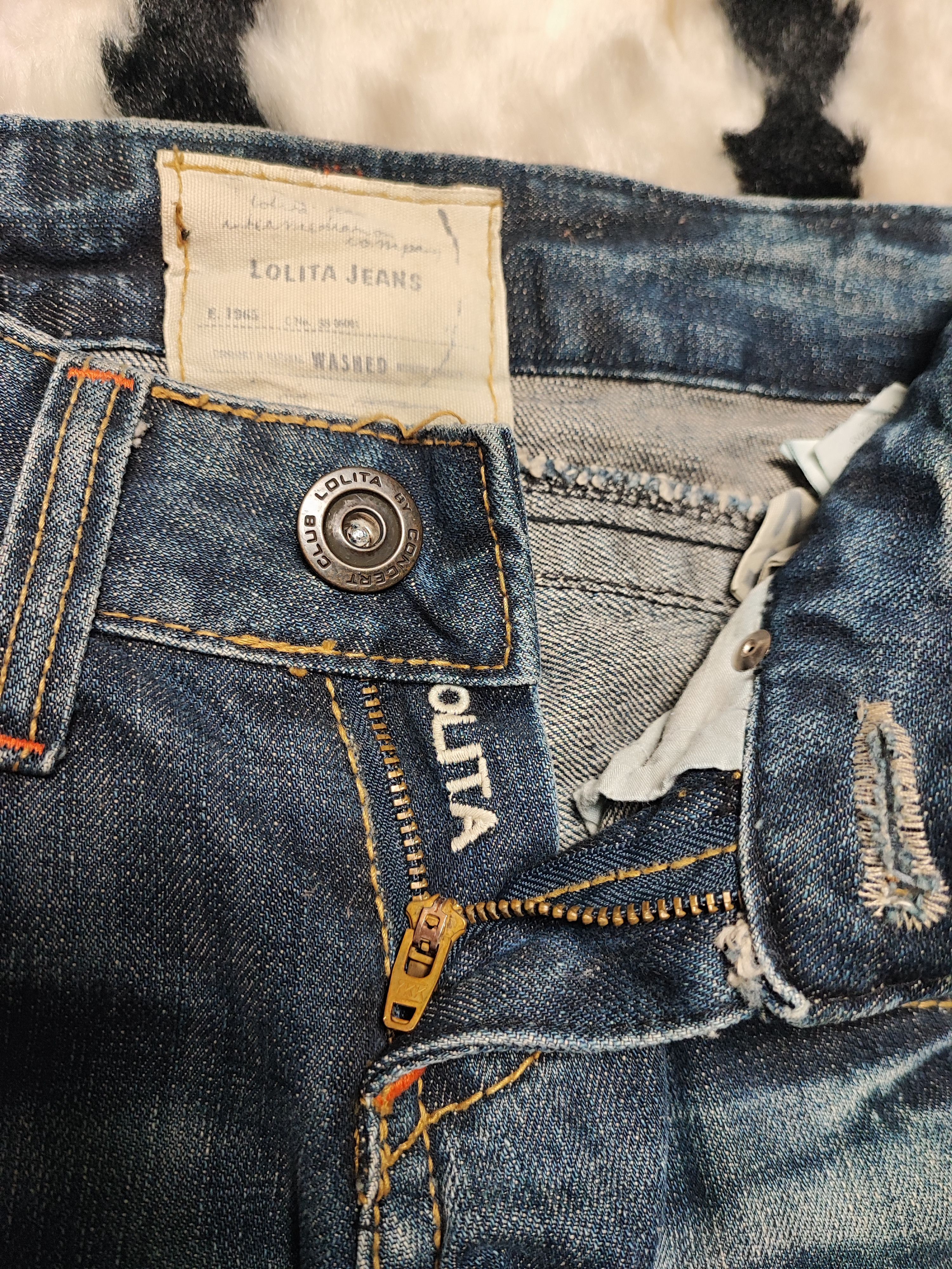 If Six Was Nine Vintage Japanese Flare Lolita Jeans Size 28" / US 6 / IT 42 - 13 Thumbnail