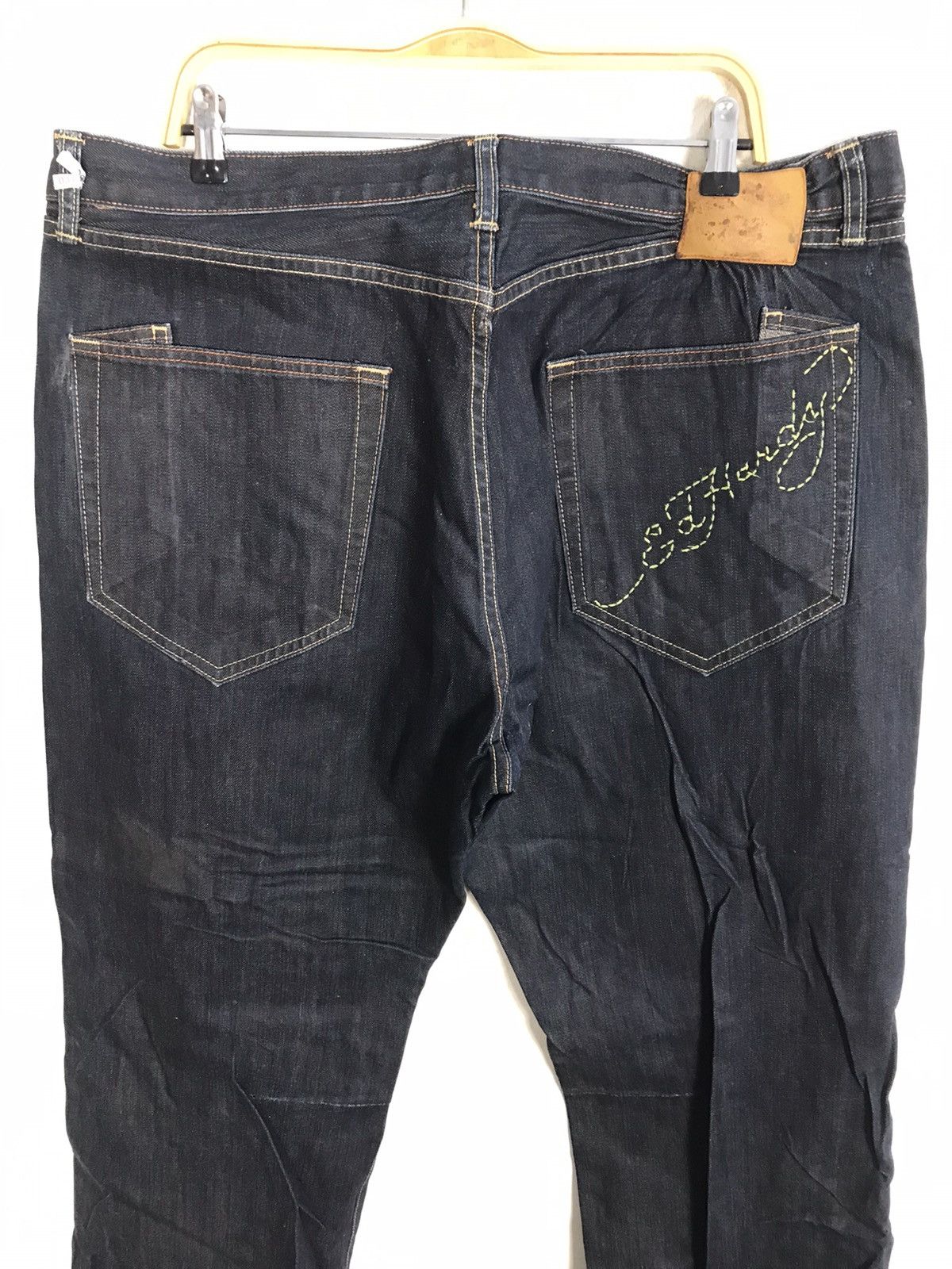 Christian Audigier Ed Hardy Denim by Christian Audigier Baggy Straight Cut Size US 41 - 4 Thumbnail