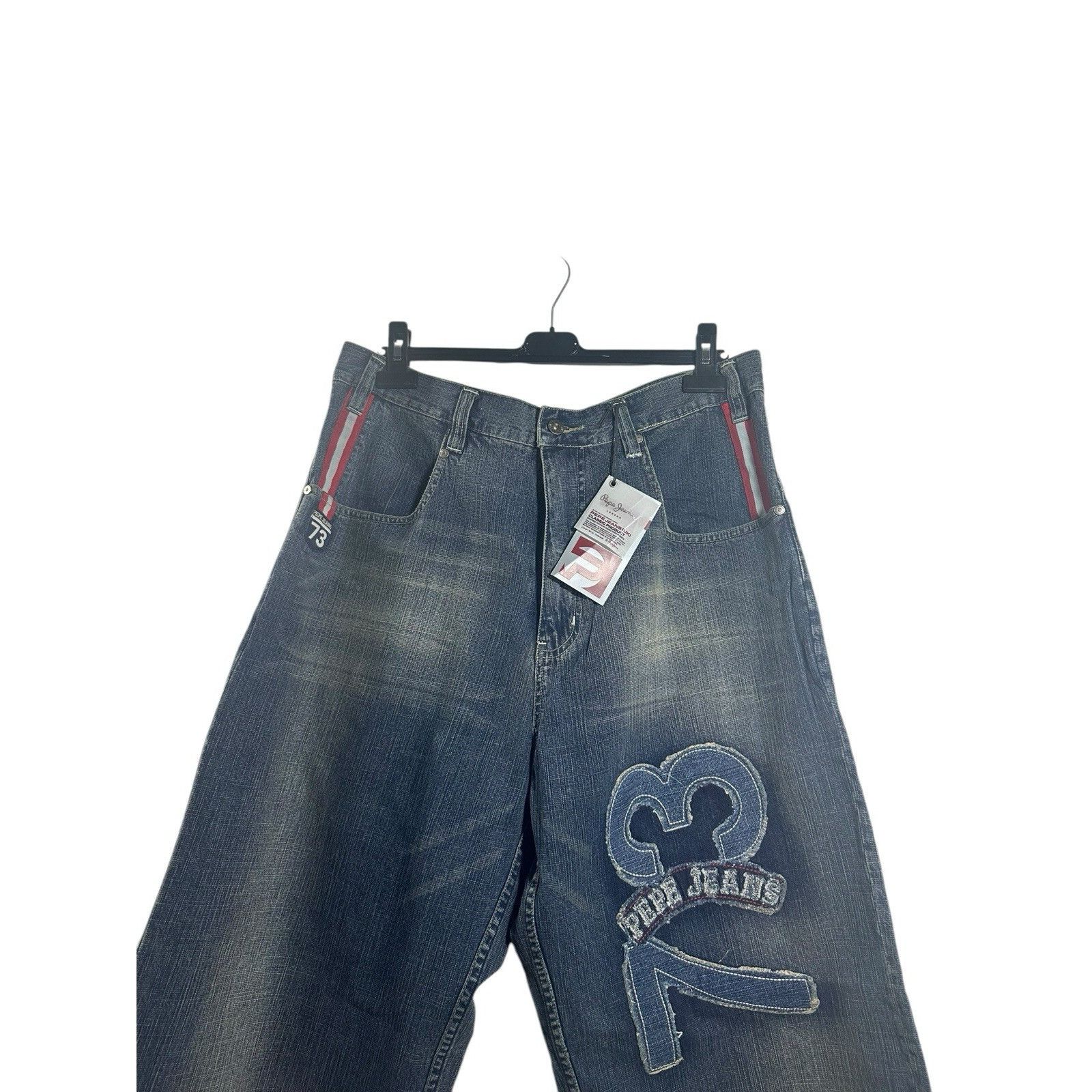 Pepe Jeans Vintage Pepe London Baggy Denim Jeans Blue Hip Hop 90’s 2000 Size US 38 / EU 54 - 2 Thumbnail