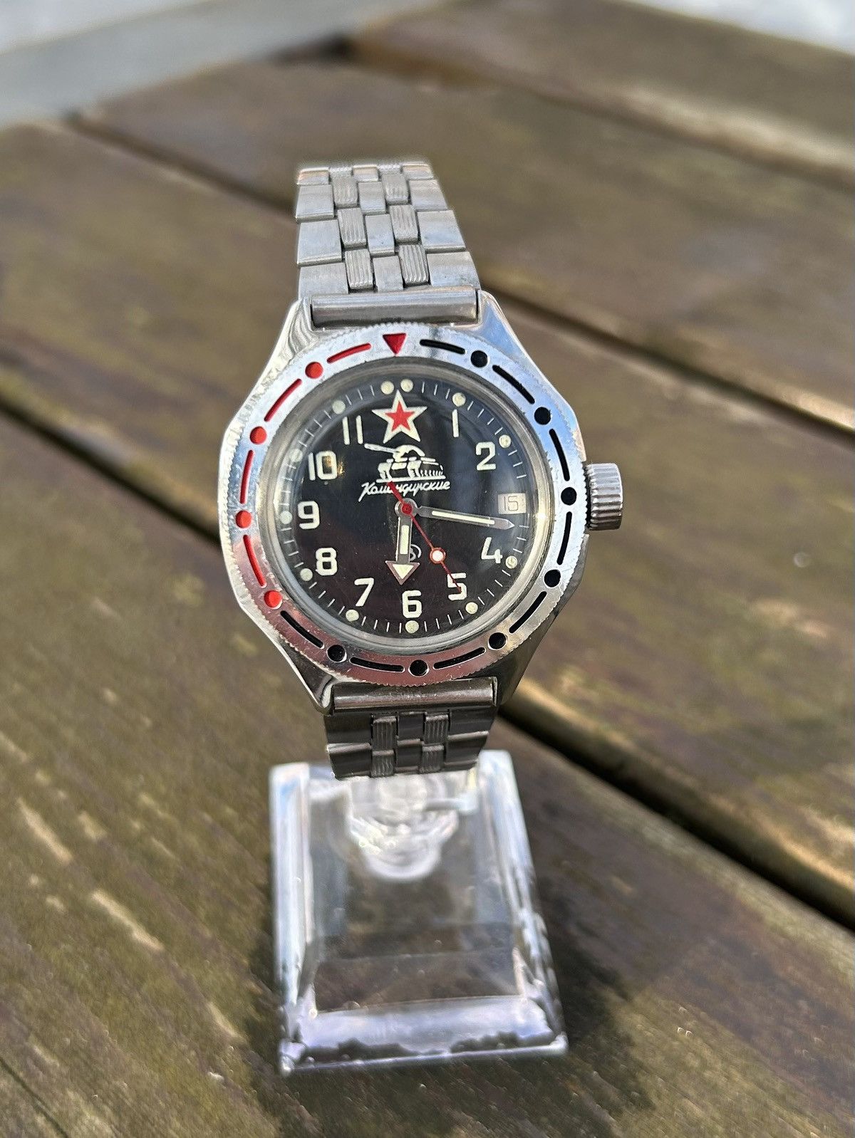 Vintage Vintage Watch Soviet USSR Mechanical Wostok Tank 1980’s Size ONE SIZE - 8 Thumbnail