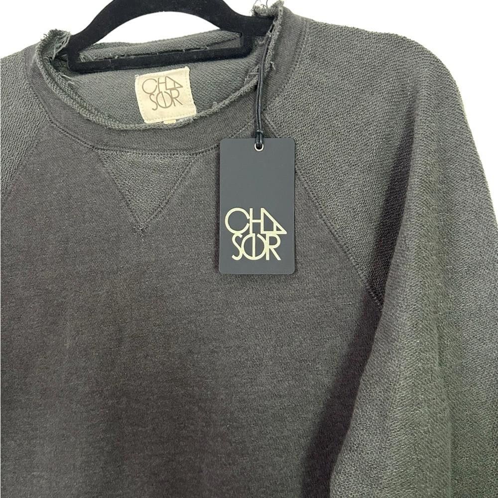 Chase Authentics Chaser l NWT Charcoal Oversized Raw Hem Sweatshirt Small Size S / US 4 / IT 40 - 3 Thumbnail