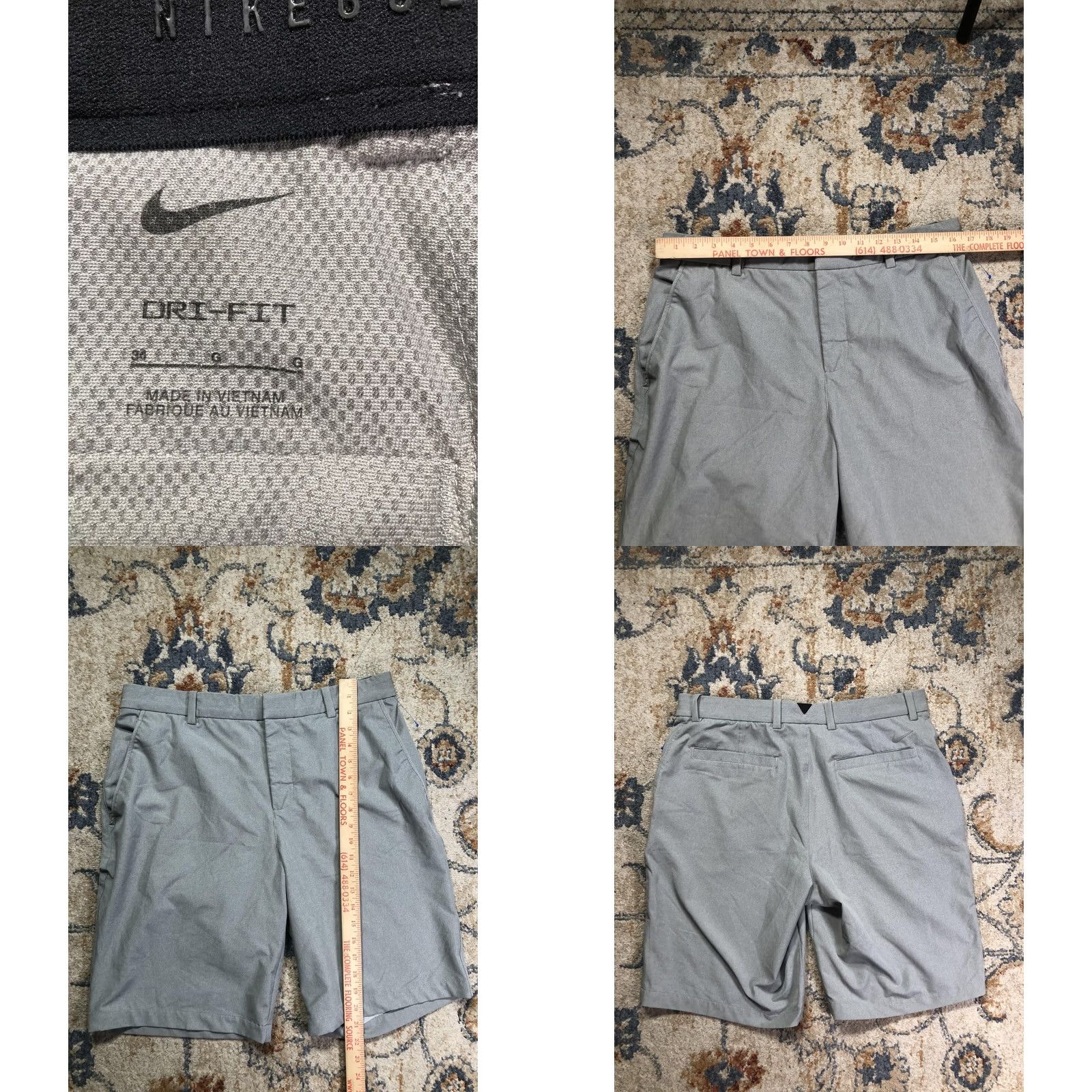 Nike Nike Golf Shorts Mens 34 Gray Dri-FIT Chino 10 Inseam Performance Casual Size US 34 / EU 50 - 8 Thumbnail