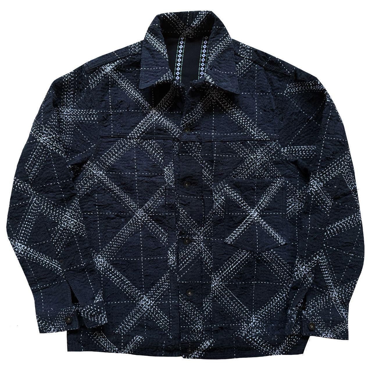 Kapital Indigo Boro Sashiko Denim Jacket Size US XL / EU 56 / 4 - 1 Thumbnail