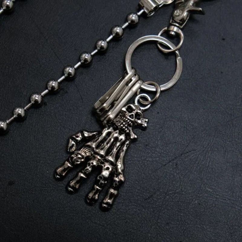 Jewelry Punk Skull Skeleton Pants Chain Size ONE SIZE - 3 Thumbnail
