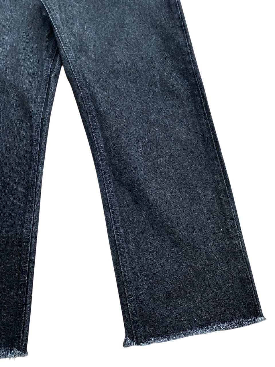 Helmut Lang × Uniqlo Helmut Lang Uniqlo Black Frayed Regular Fit Washed Denim Size US 30 / EU 46 - 11 Thumbnail