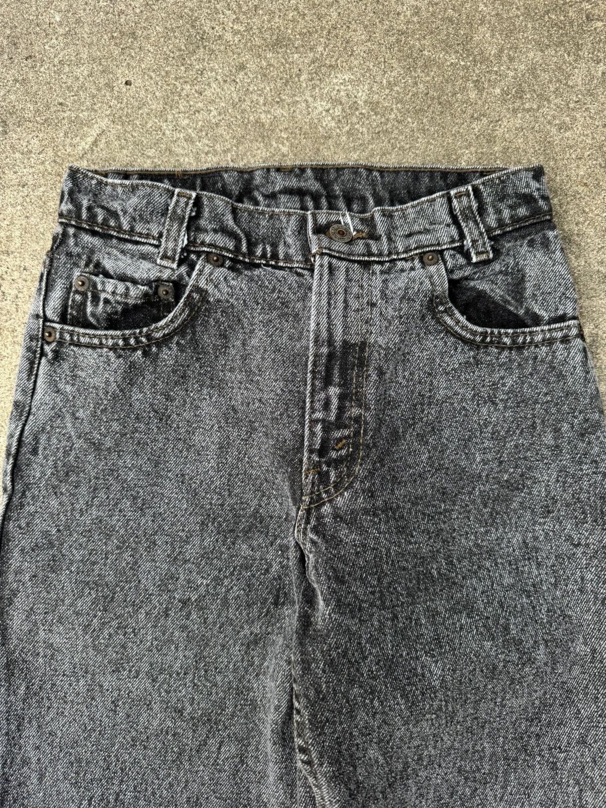 Levi's × Vintage Vtg 90’s Levi’s 505 Buttonfly Acid Black Jeans Student 26x32 Size 26" / US 2 / IT 38 - 6 Thumbnail